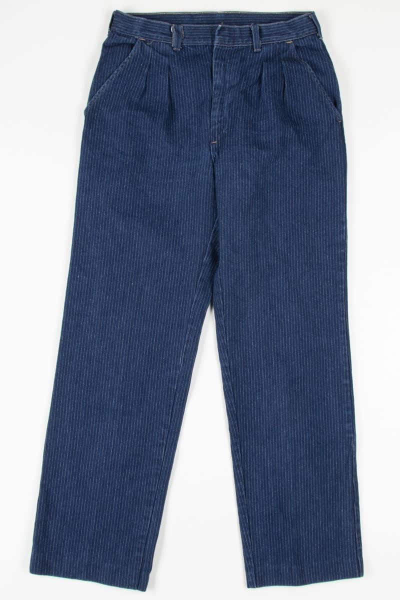 Vintage Wrangler Pinstriped Denim Jeans 706 (sz. 32W x L)