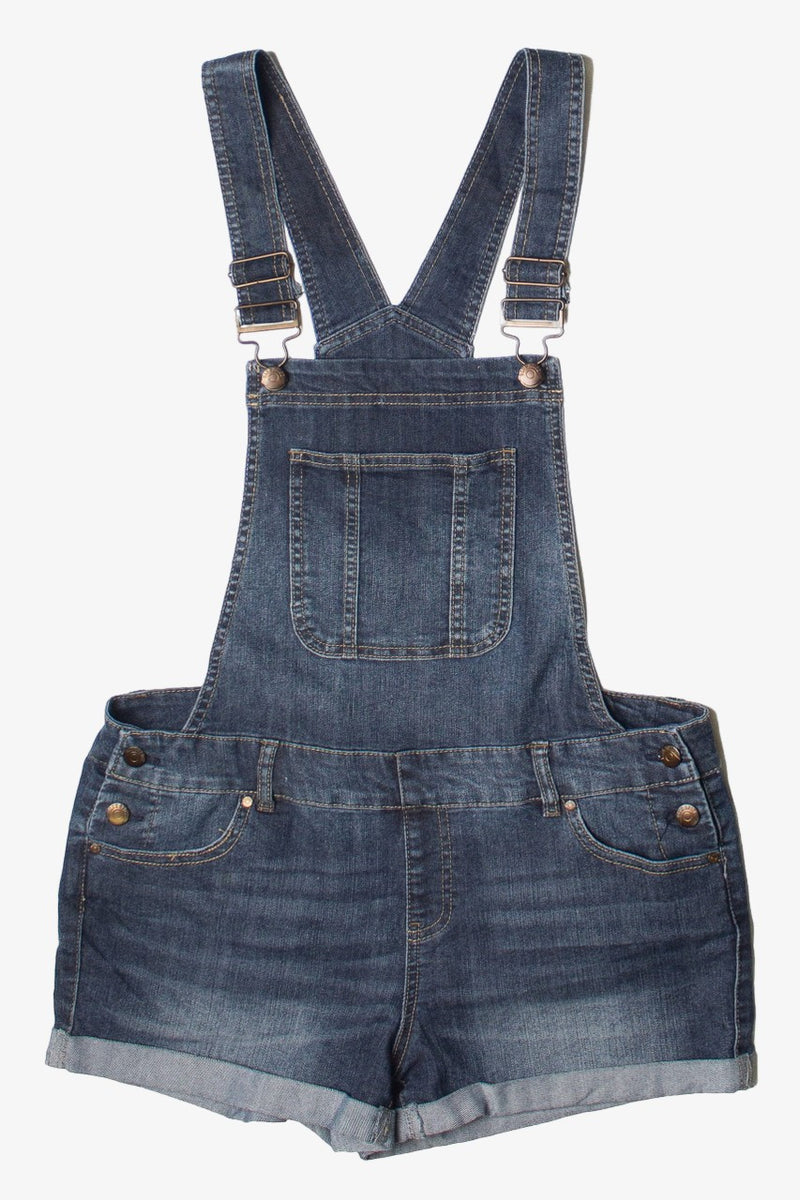 Dark Wash Blue Spice Denim Overall Shorts – Ragstock