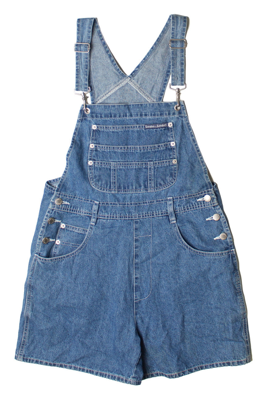Vintage London & London Denim Overall Shorts (1990s)
