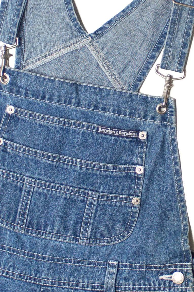 Vintage London & London Denim Overall Shorts (1990s)
