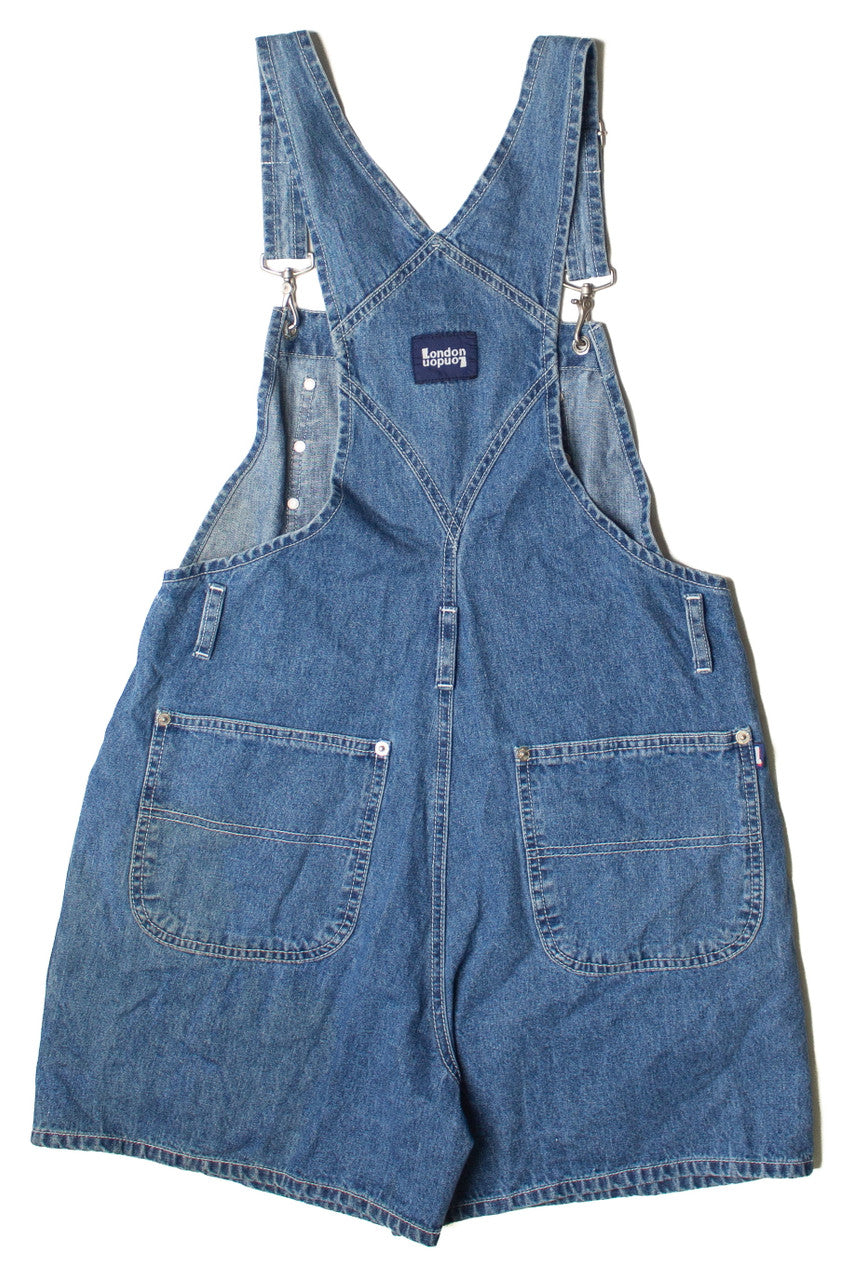 Vintage London & London Denim Overall Shorts (1990s)