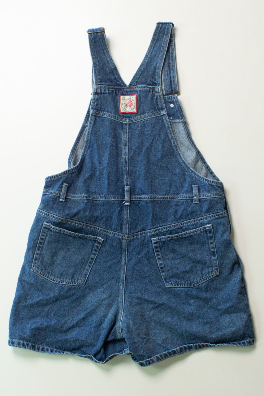 Vintage Pooh's Grand Little Garden Overall Shorts (1990s)