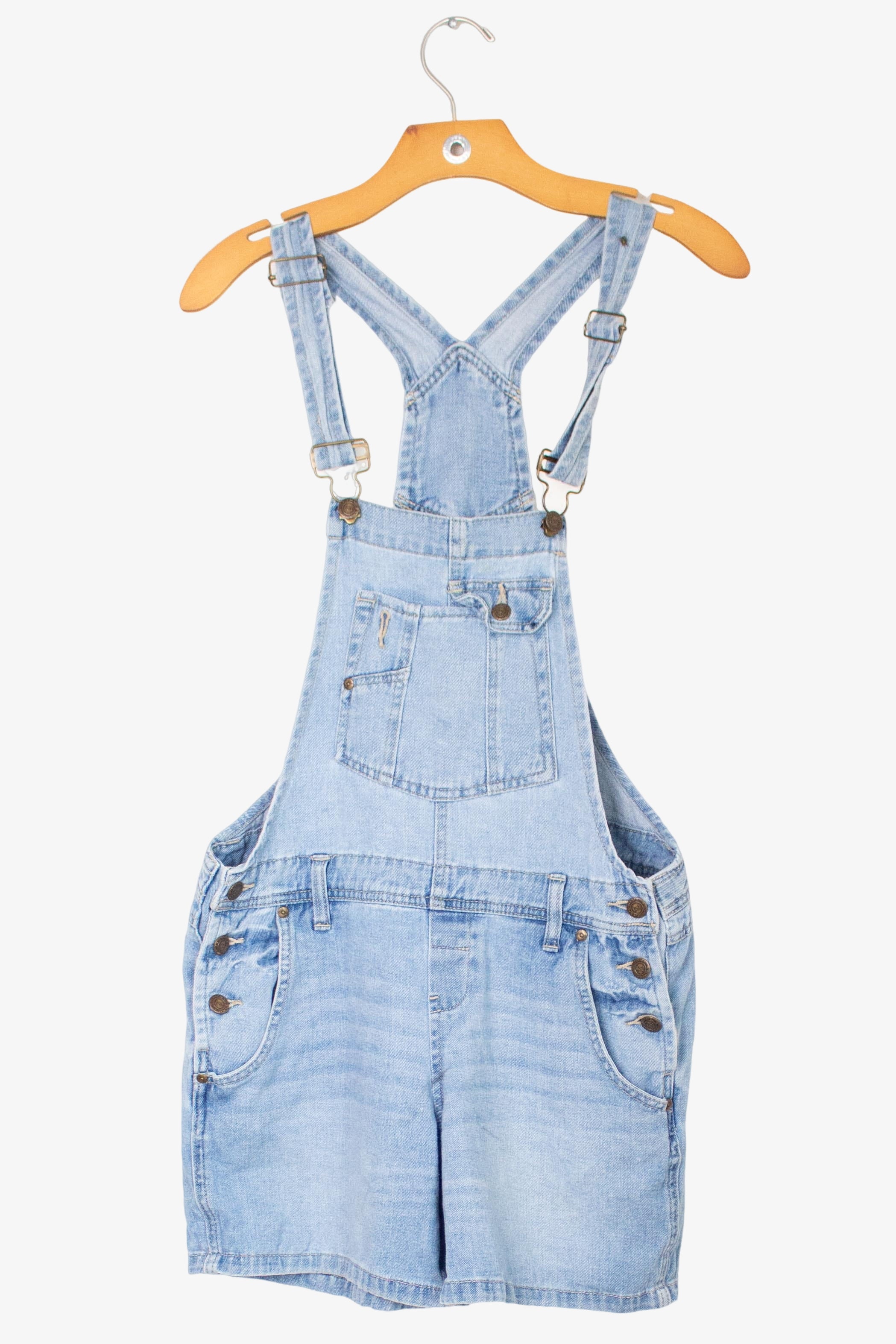 Vintage l.e.i. Denim Overall Shorts (1990s)