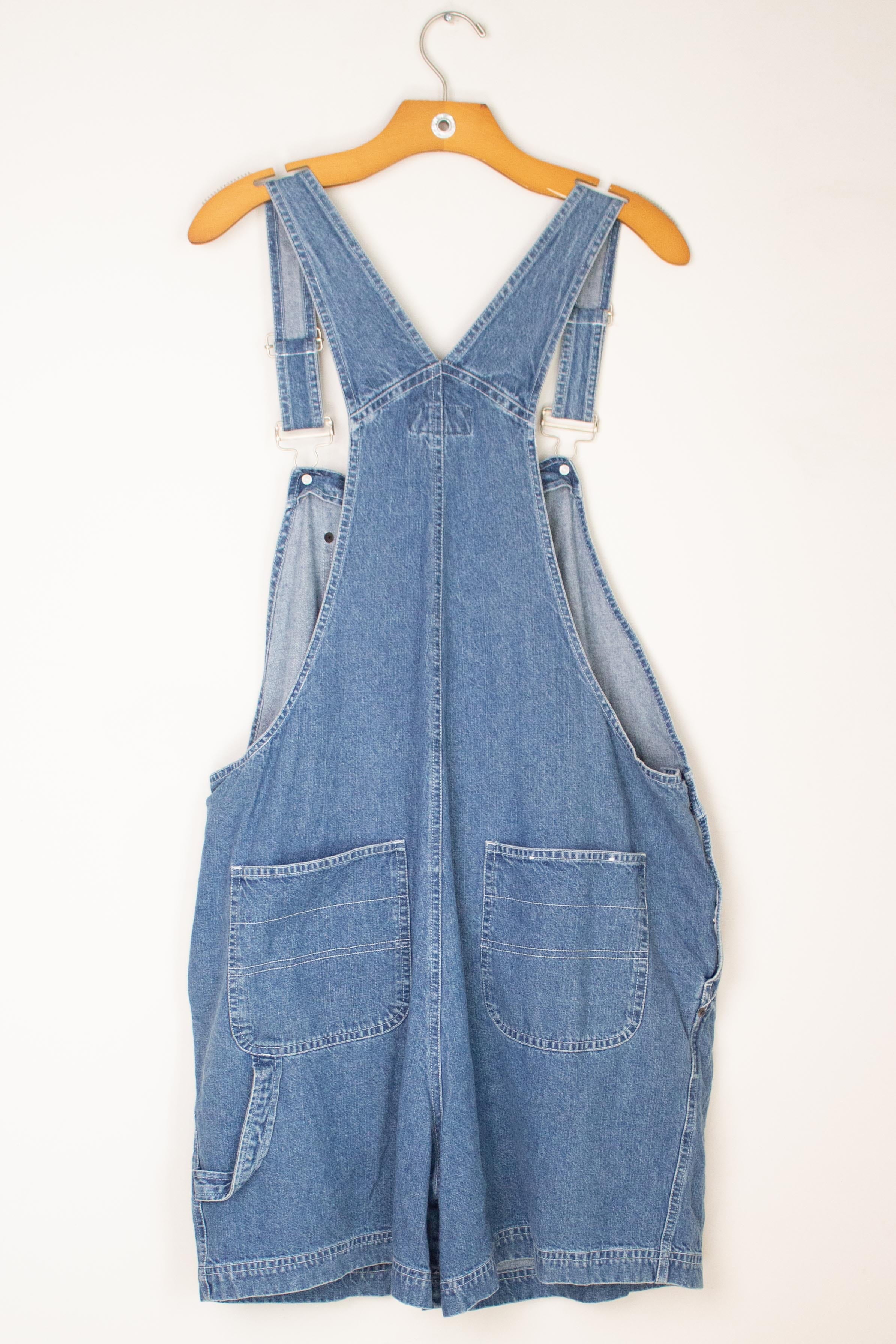 Vintage Bill Blass Denim Overall Shorts (1990s)
