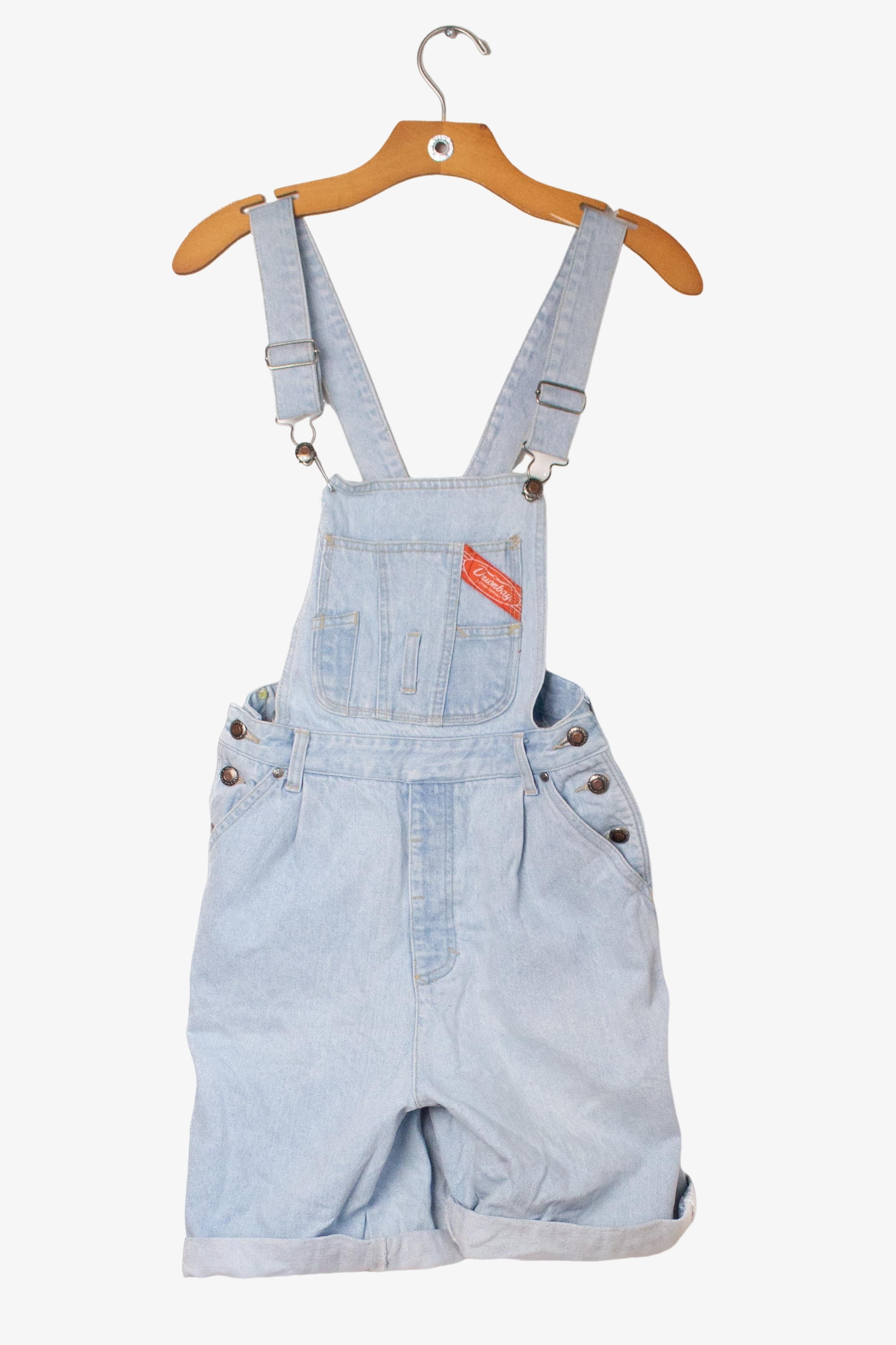 Vintage Unionbay Denim Overall Shorts (1990s)