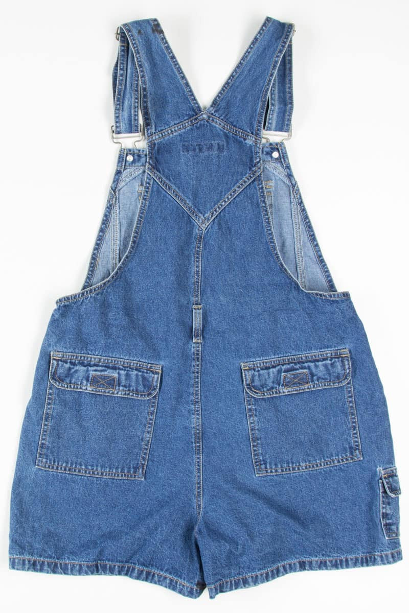 Cargo Pocket Denim Overall Shorts (sz. L)