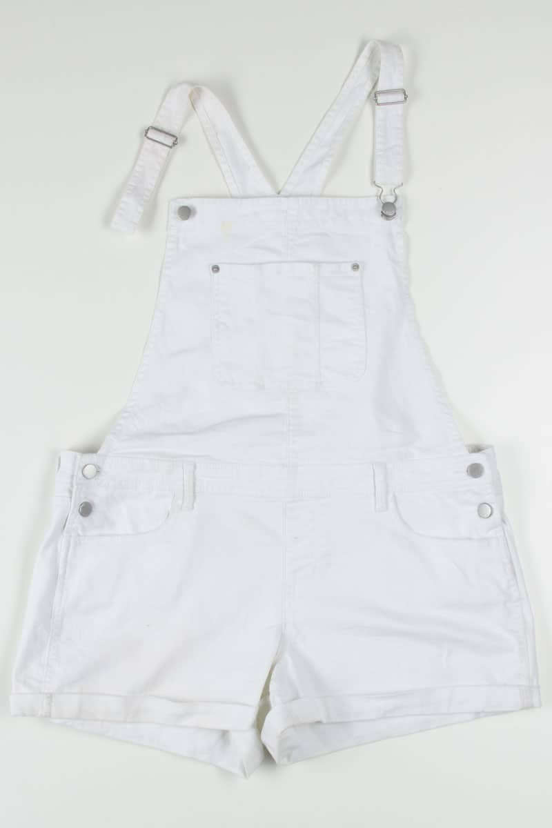 White Denim Overall Shorts 191 (sz. XL 15-17)