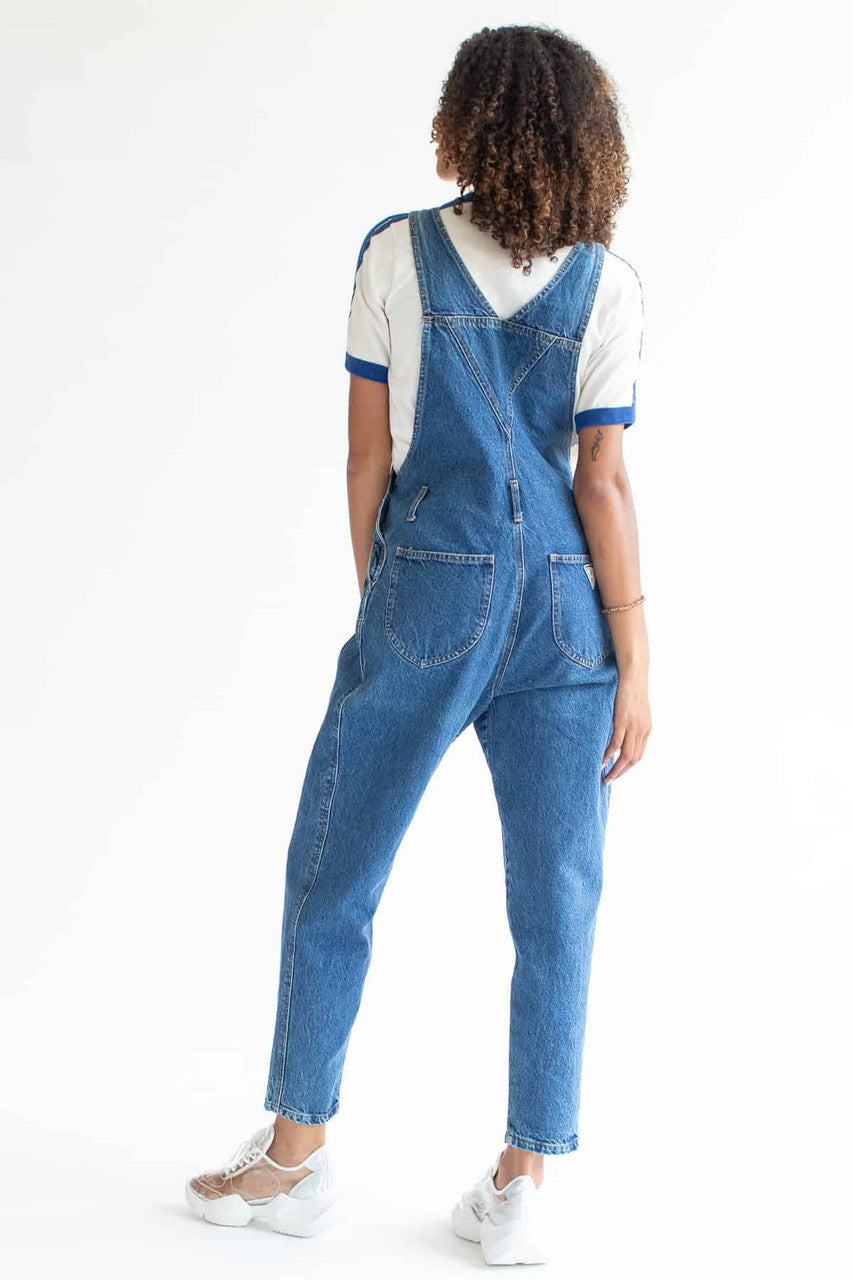 Vintage Paperbag Waist Denim Overalls (sz. 11)