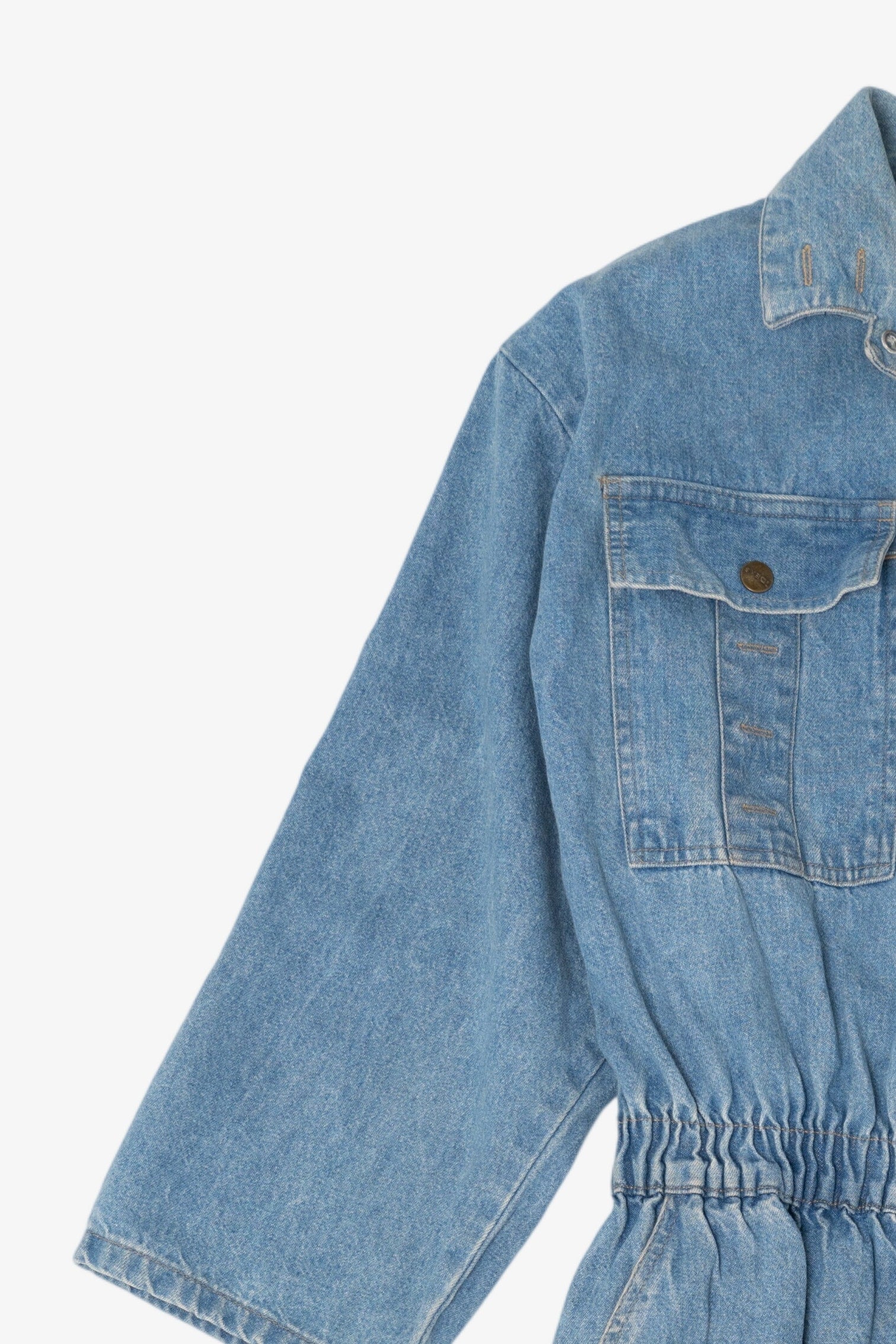 Vintage Ideas Blue Denim Jumpsuit (1980s)