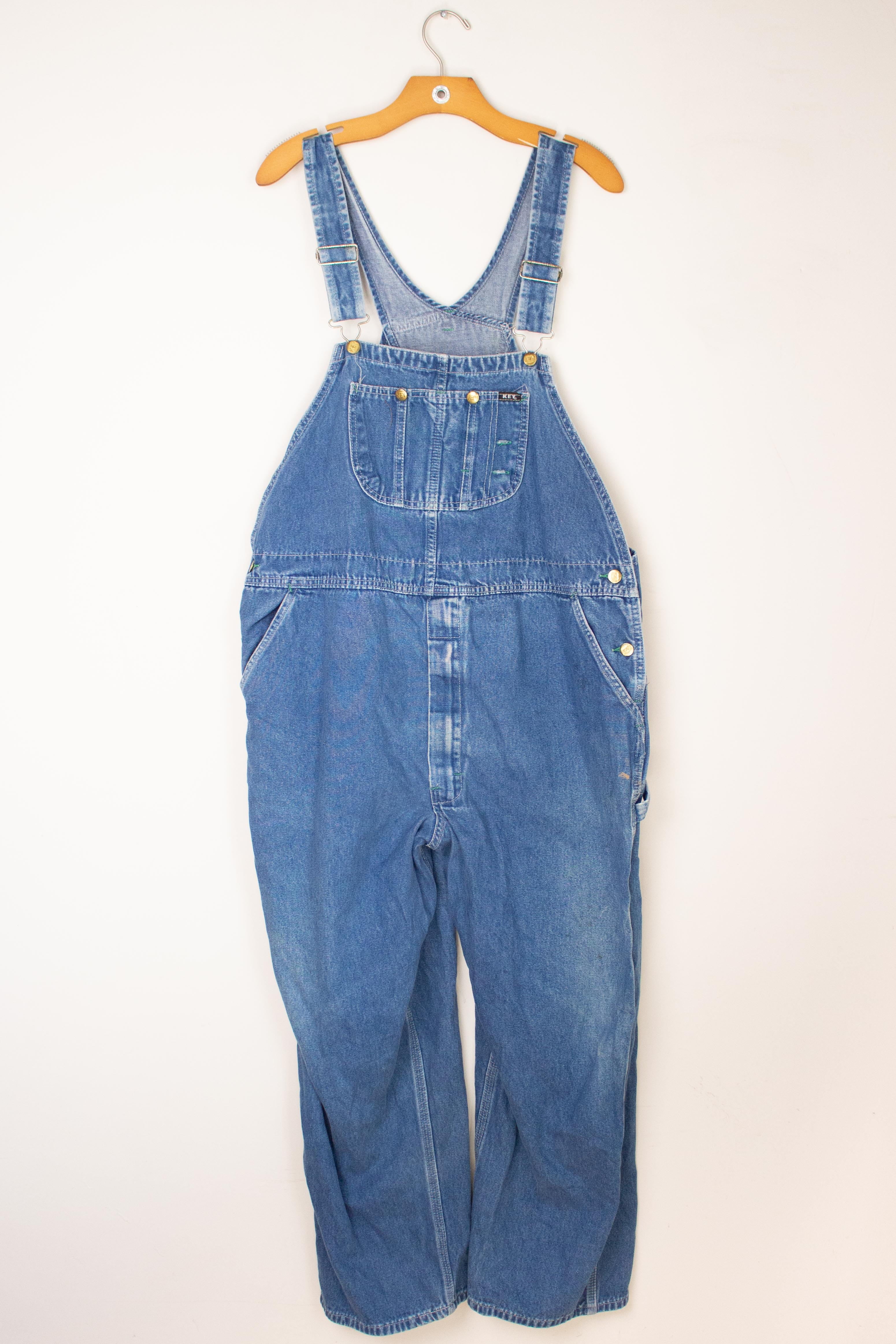 Vintage Key Denim Overalls (1990s)