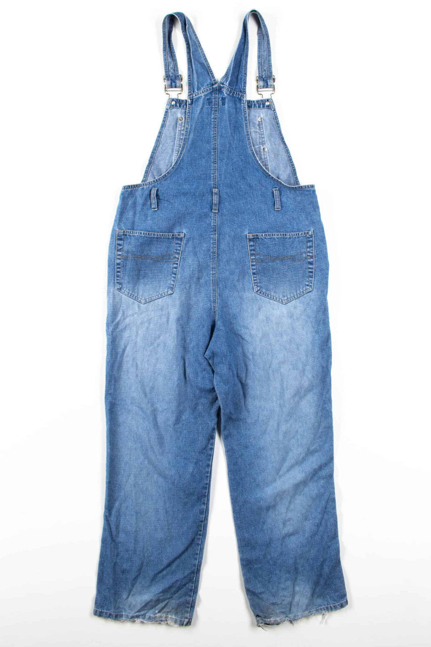 Faded Denim Overalls