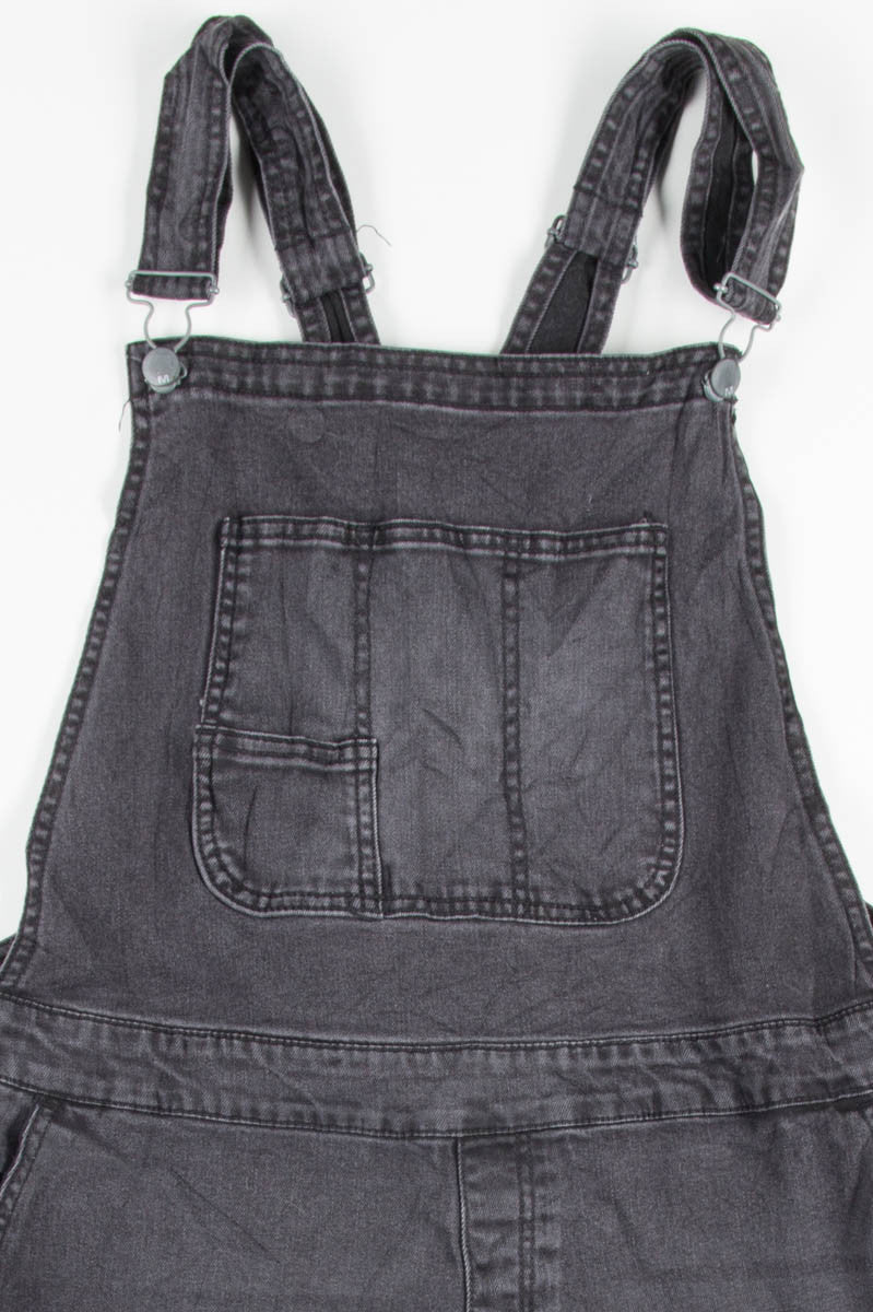 Black Skinny Overalls