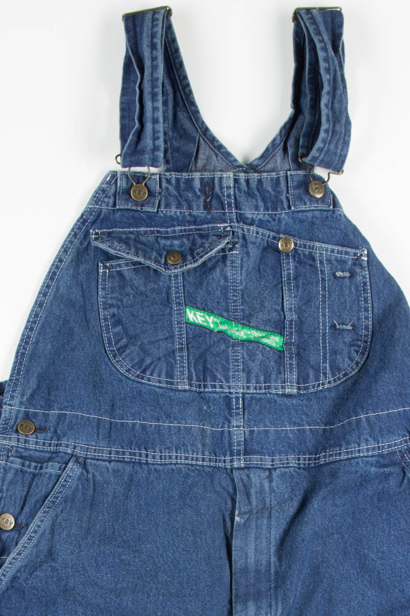 Dark Wash Key Imperial Overalls