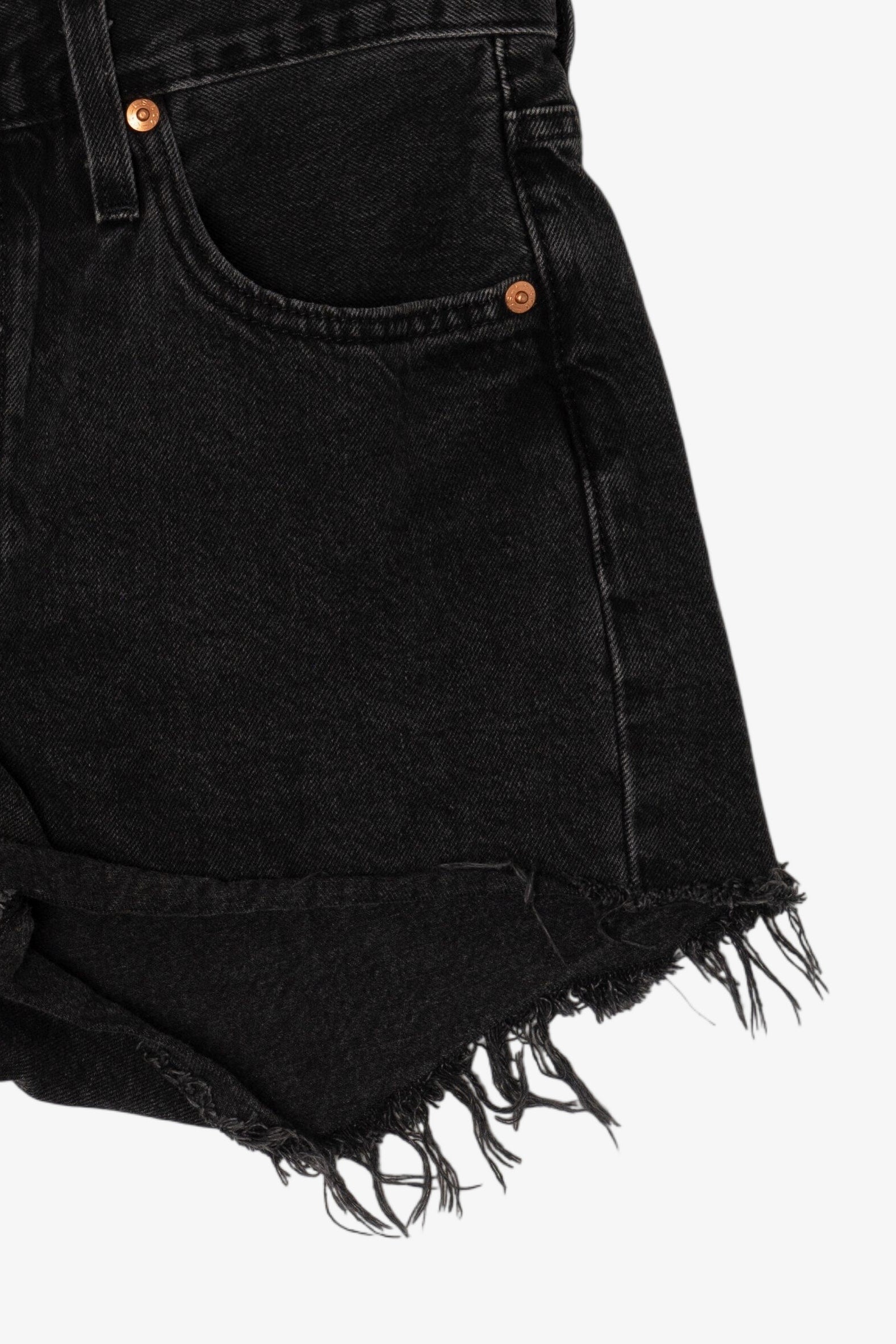 Black Levi's Cutoff Denim Shorts 501 (2020s)