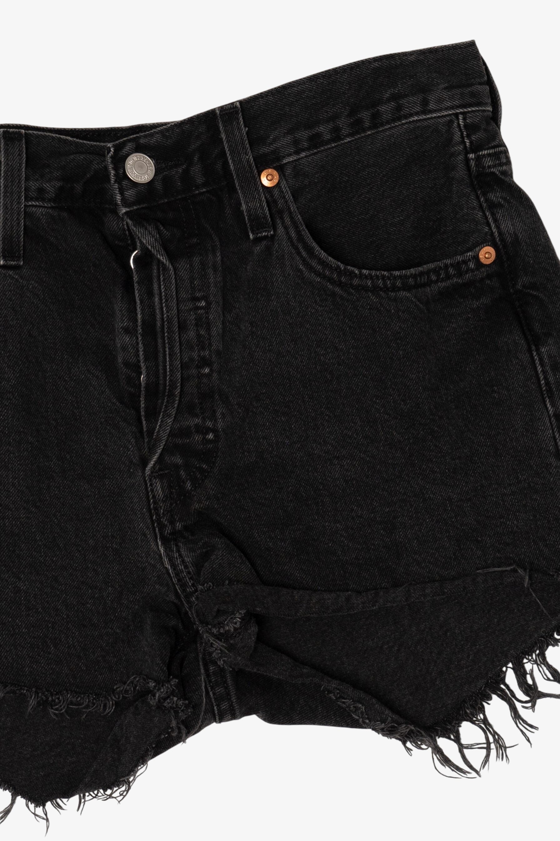 Black Levi's Cutoff Denim Shorts 501 (2020s)