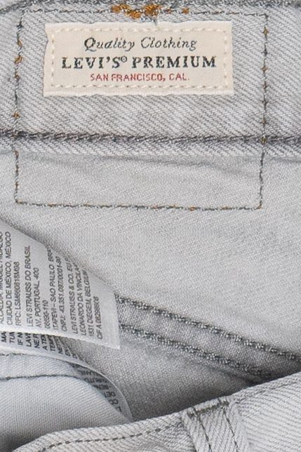 Levi's Premium 501 Button Fly Light Gray Denim Shorts (2020s)