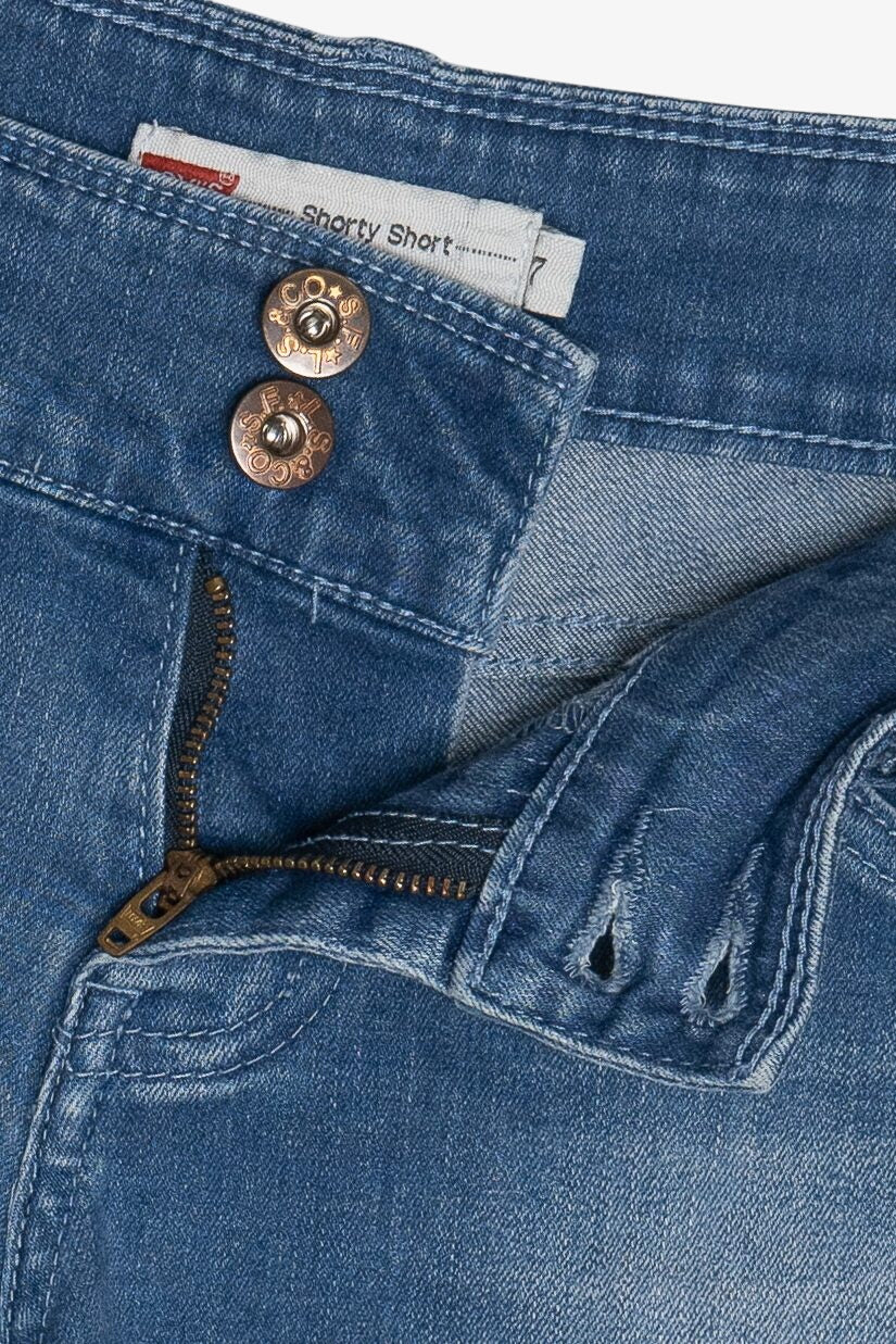 Levi's "Shorty Short" Double Button Denim Shorts (2010s)