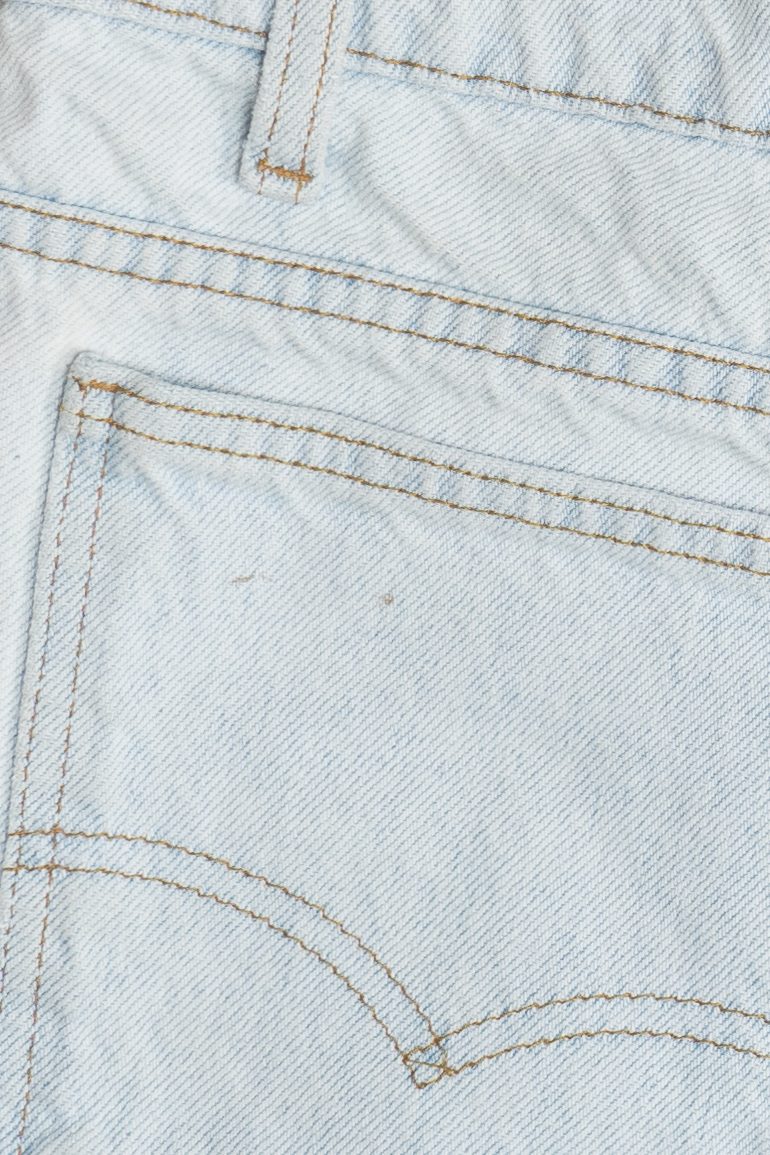 Vintage Levi's "Clearwater Beach Florida U.S.A." Embroidered Denim Cut Off Shorts (1990s)