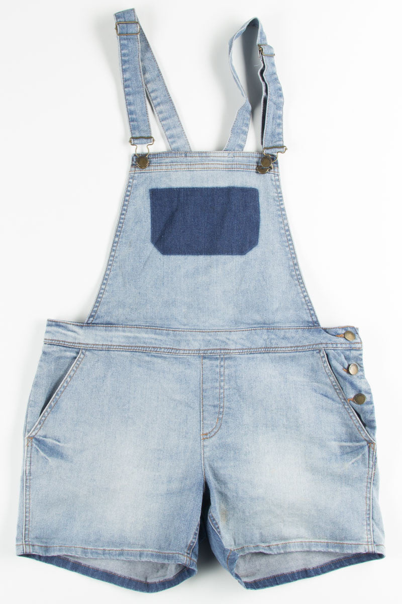 Faded Patch Overall Shorts (sz. L)