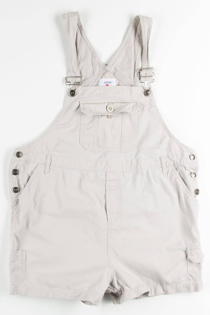 Khaki Maternity Overall Shorts (sz. S)