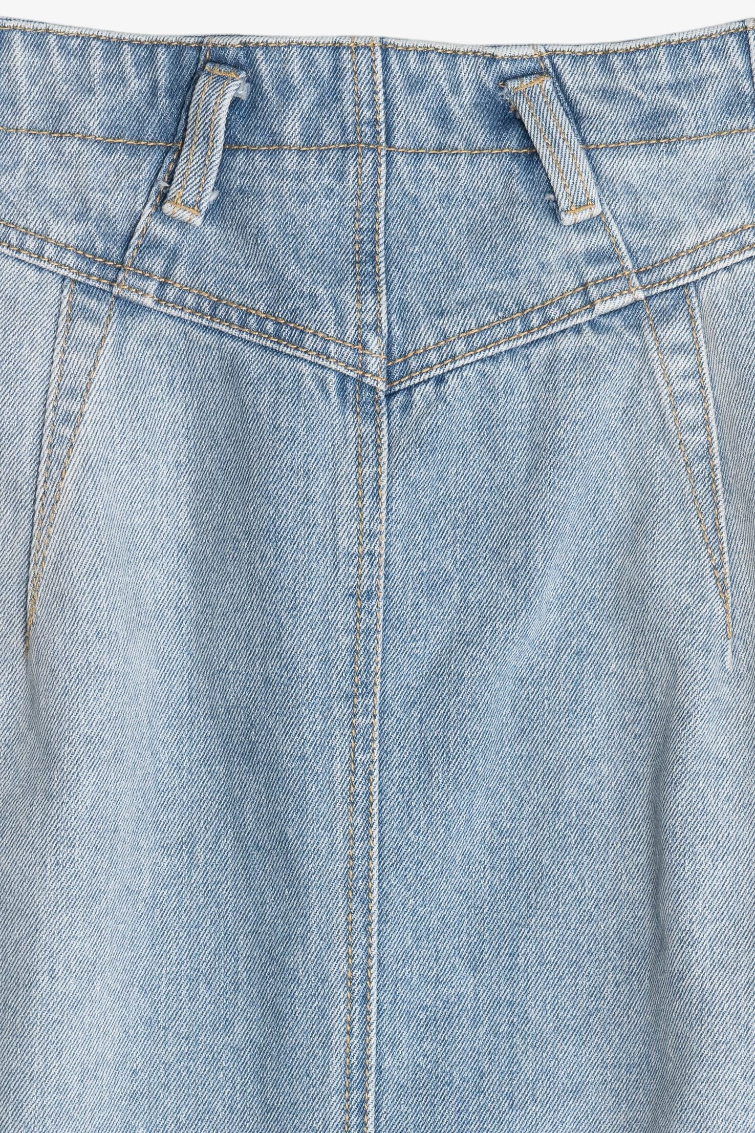 Light Blue Midrise Denim Mini Skirt (2020s)