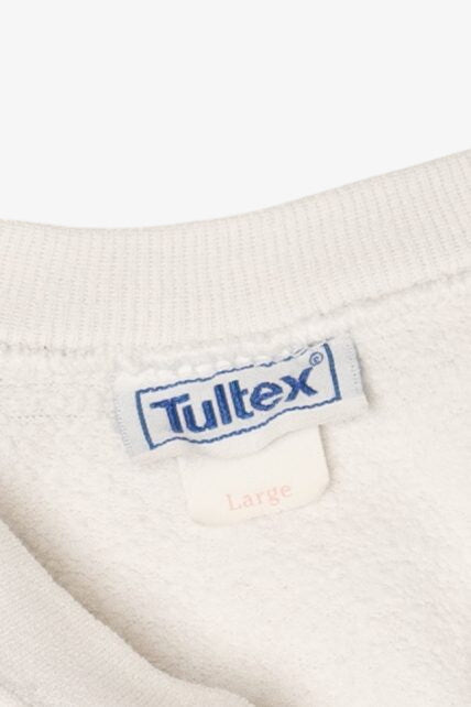 Vintage White "New York, Paris, Rome, Brawley" Tultex Raglan Sweatshirt (1990s)