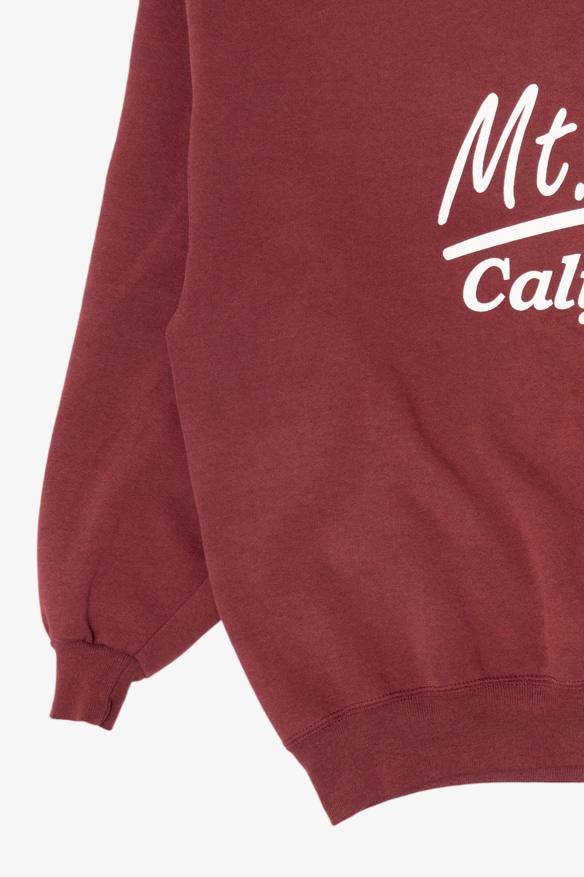 Vintage Burgundy Mt. Lakes California Sweatshirt (1990s)