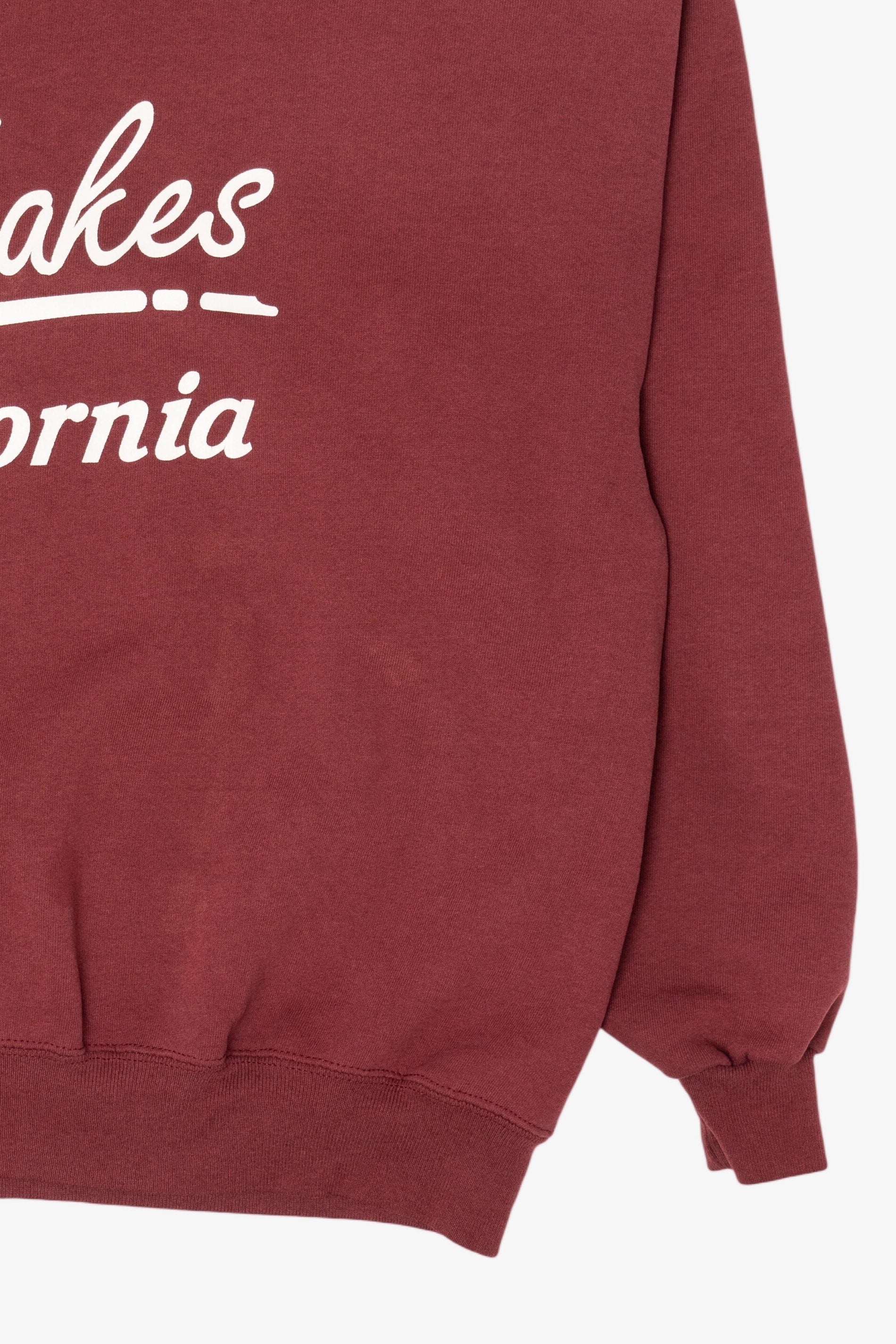 Vintage Burgundy Mt. Lakes California Sweatshirt (1990s)