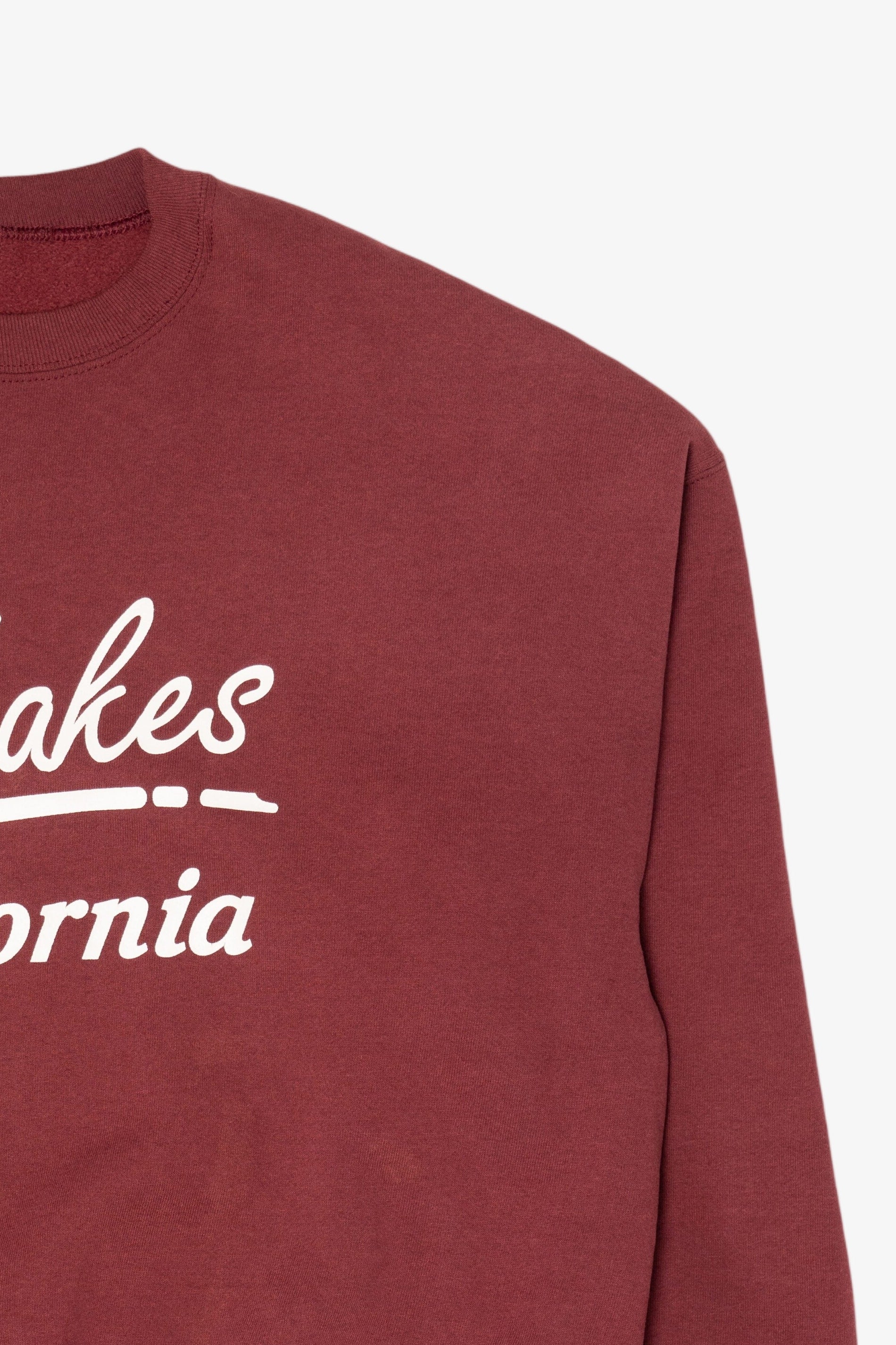 Vintage Burgundy Mt. Lakes California Sweatshirt (1990s)