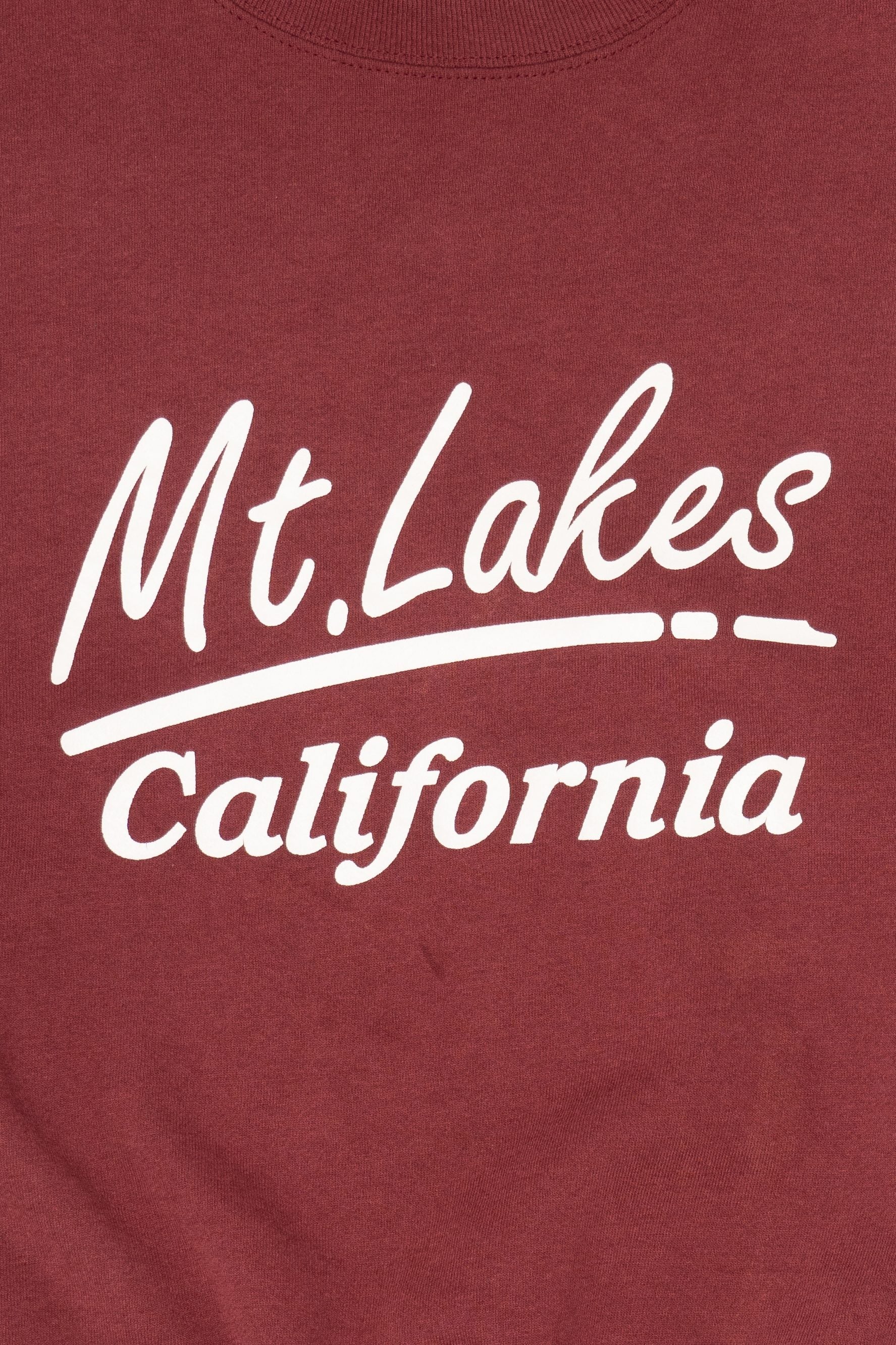 Vintage Burgundy Mt. Lakes California Sweatshirt (1990s)
