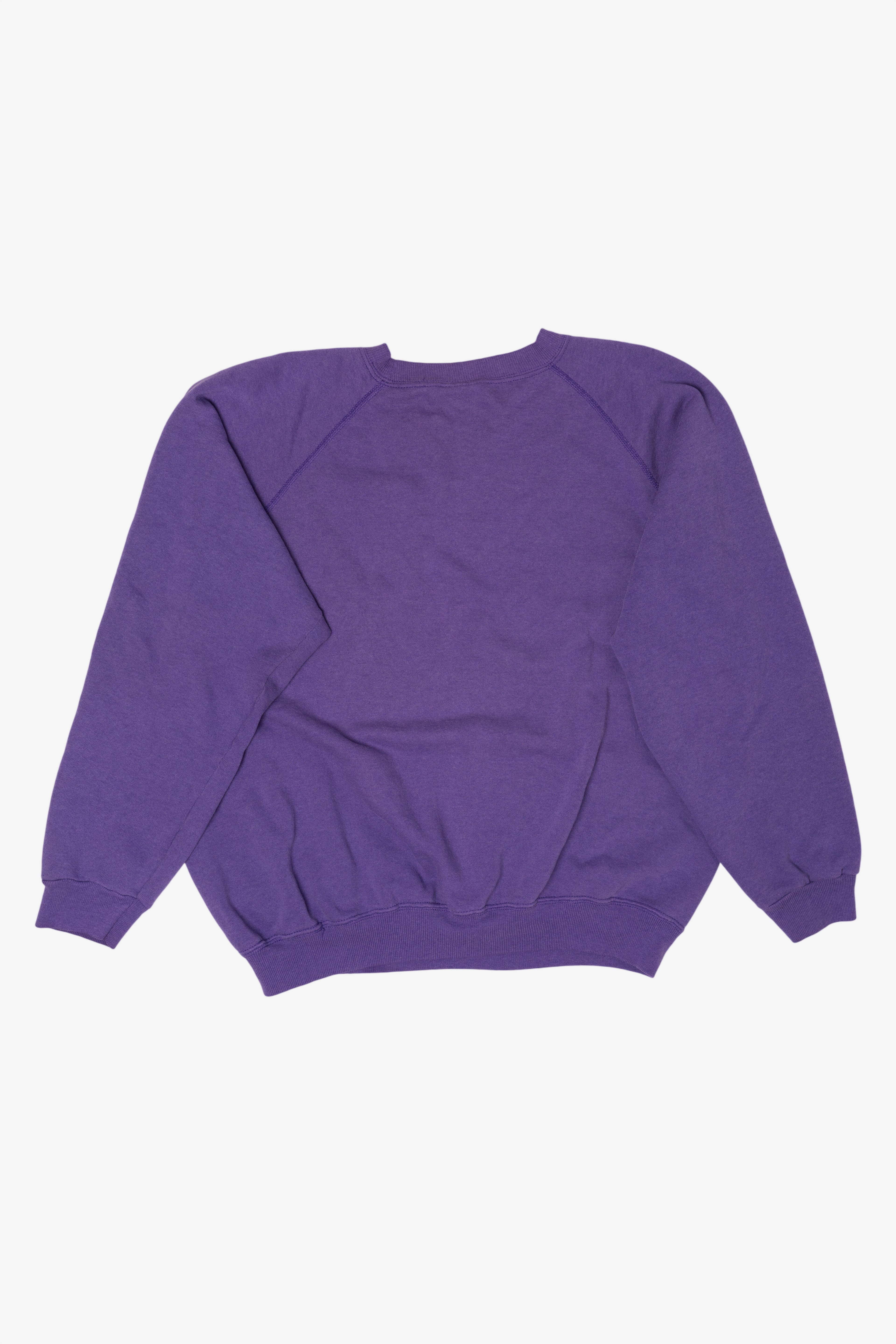 Vintage Purple Rocky Mountain River Tours Raglan Sweatshirt (1990s)