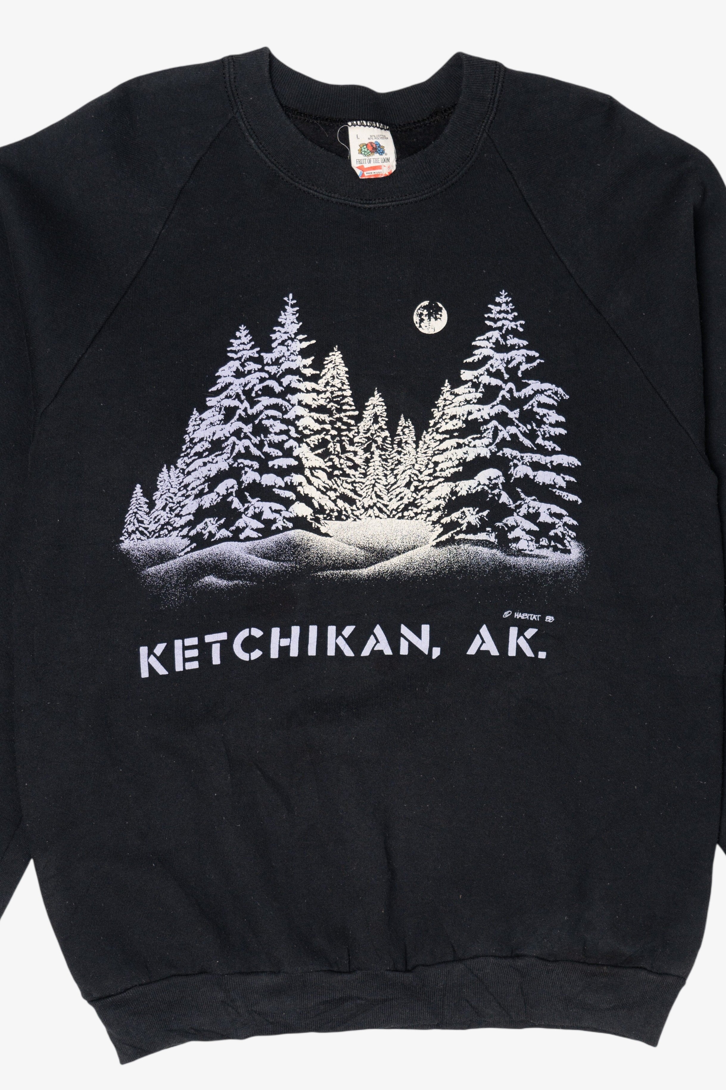 Vintage Ketchikan Alaska Raglan Sweatshirt (1980s)
