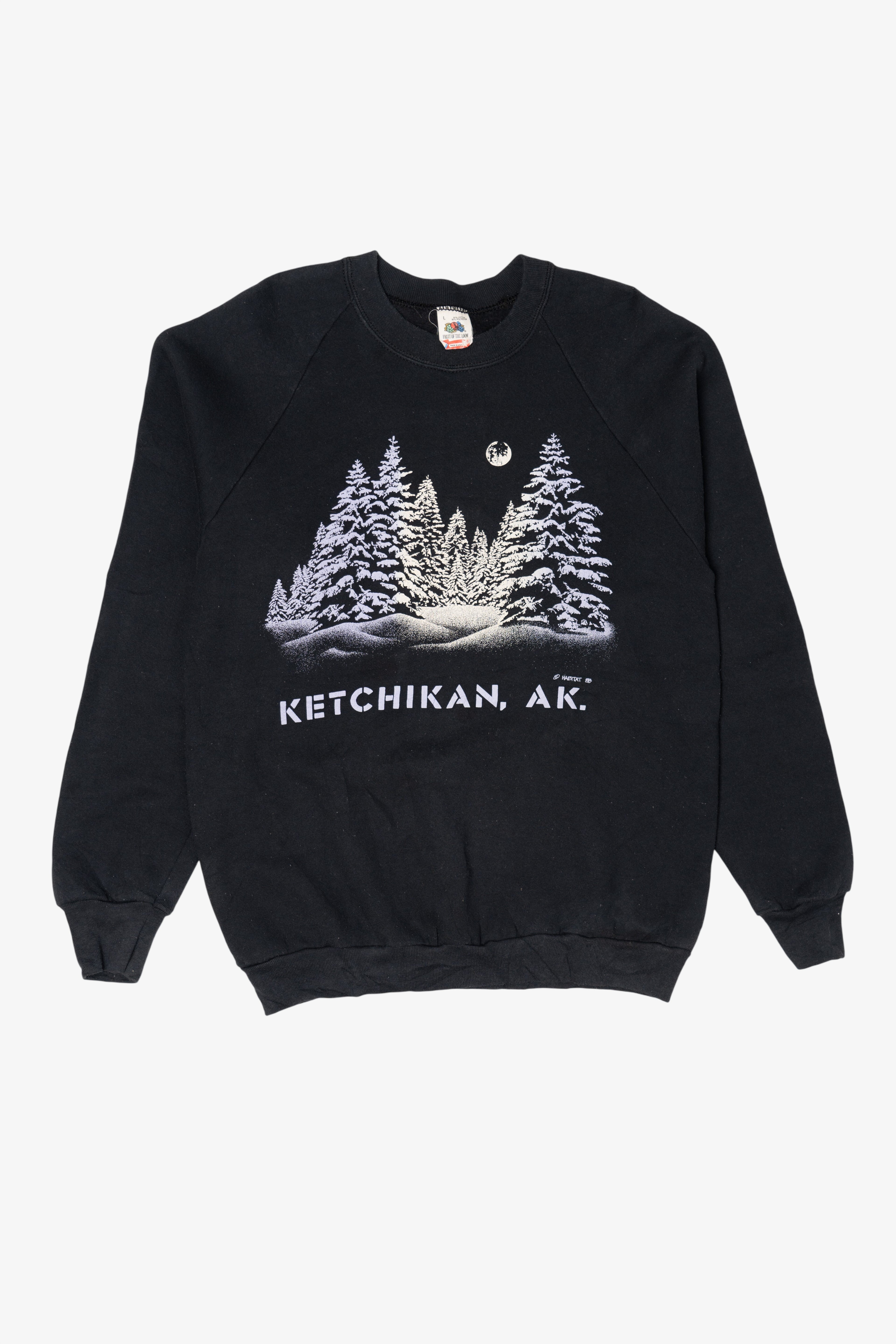 Vintage Ketchikan Alaska Raglan Sweatshirt (1980s)