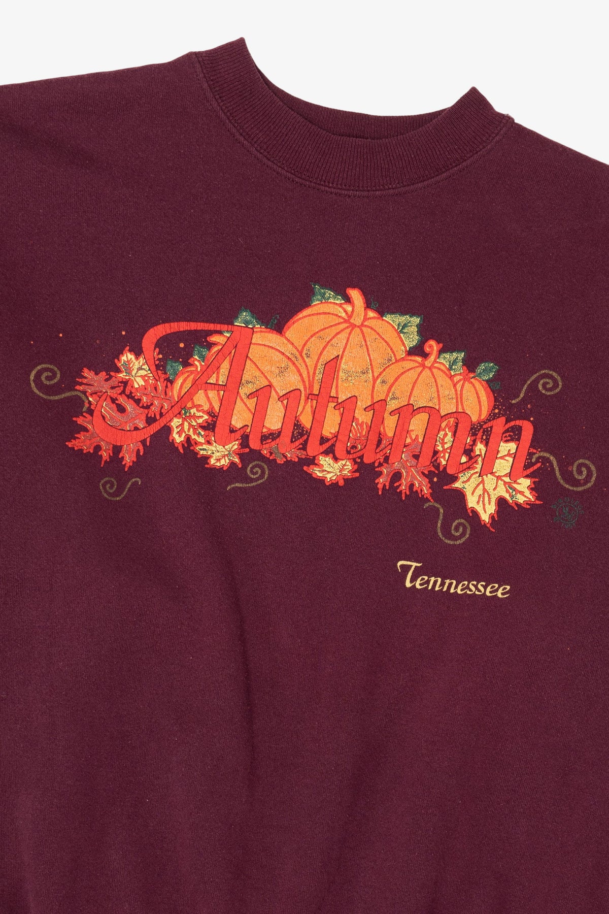 Vintage Burgundy Autumn Harvest Tennessee Pumpkins Hanes Sweatshirt (2000s)