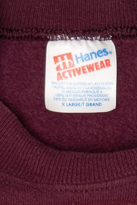 Vintage Burgundy Autumn Harvest Tennessee Pumpkins Hanes Sweatshirt (2000s)