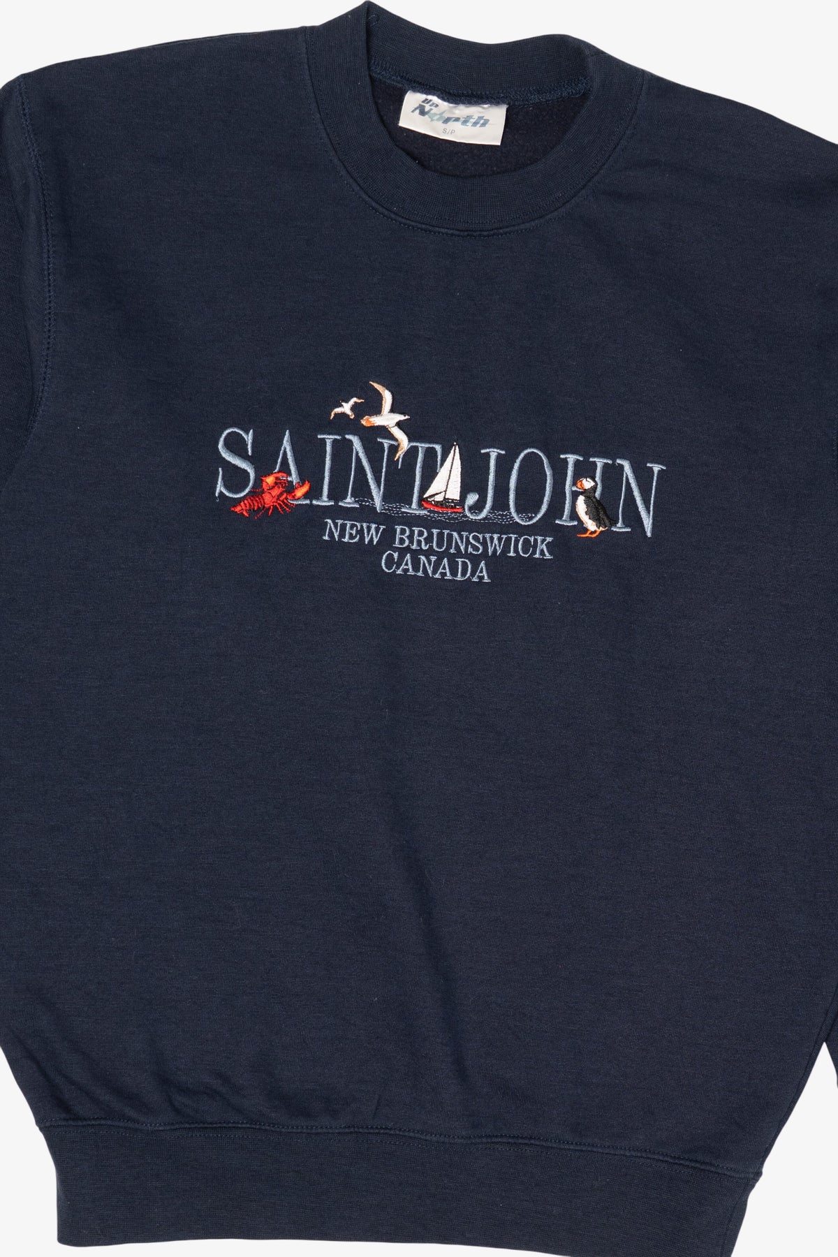 Vintage Navy Blue Saint John New Brunswick Canada Sweatshirt (1990s)