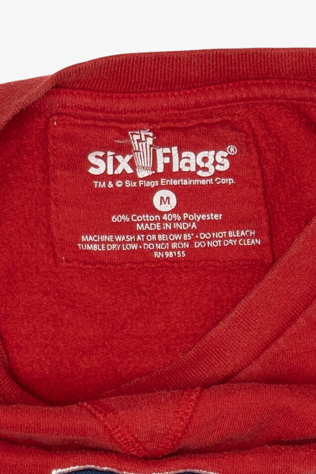 Red Six Flags Fiesta Texas Sweatshirt (2010s)