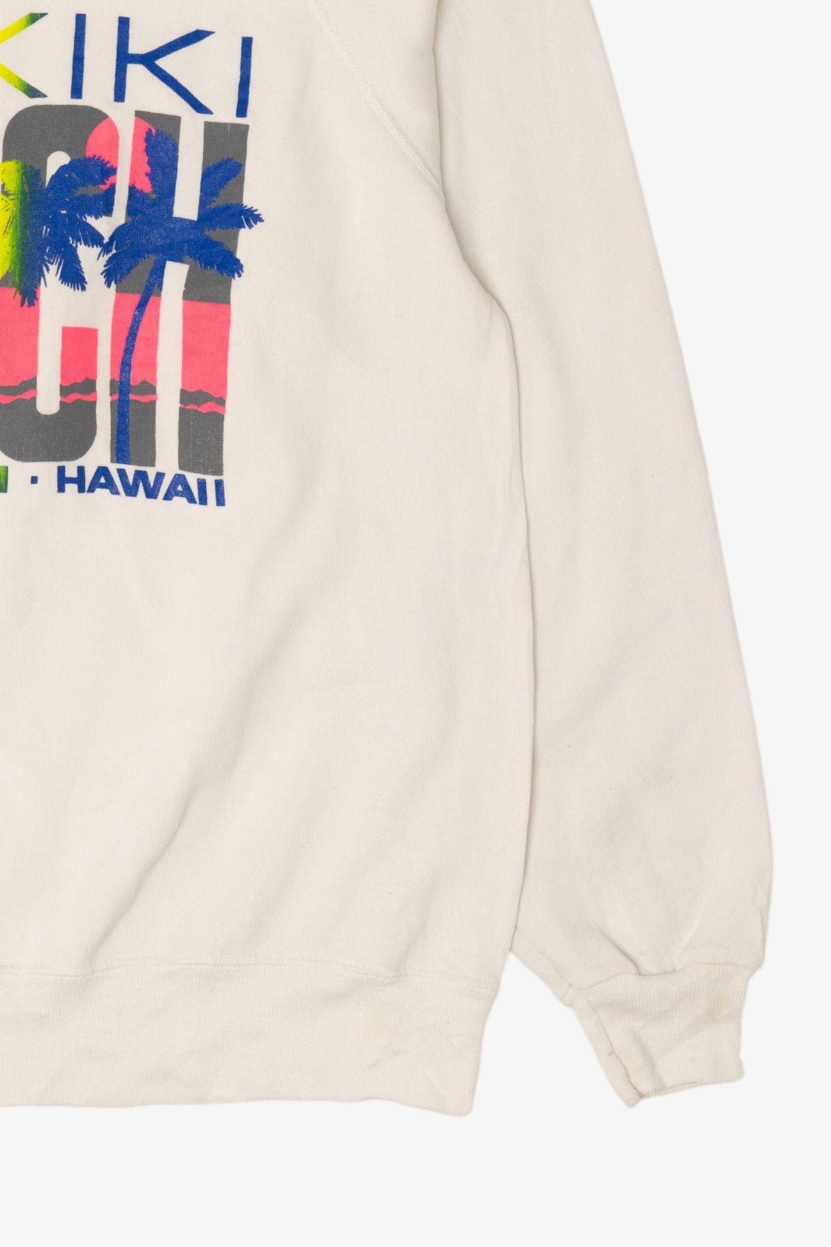 Vintage Waikiki Beach Hawaii Raglan Sweatshirt (1990s)