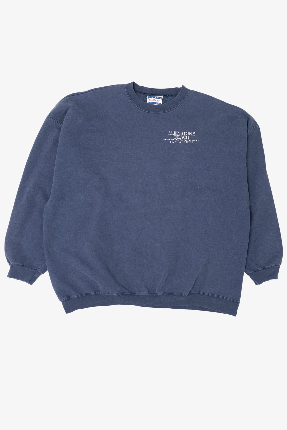 Vintage Navy Blue Moonstone Beach Bar & Grill California Sweatshirt (1990s)