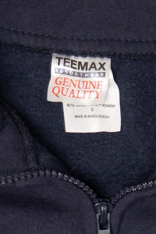 Vintage Navy Blue San Diego Zip Up Sweatshirt (1990s)