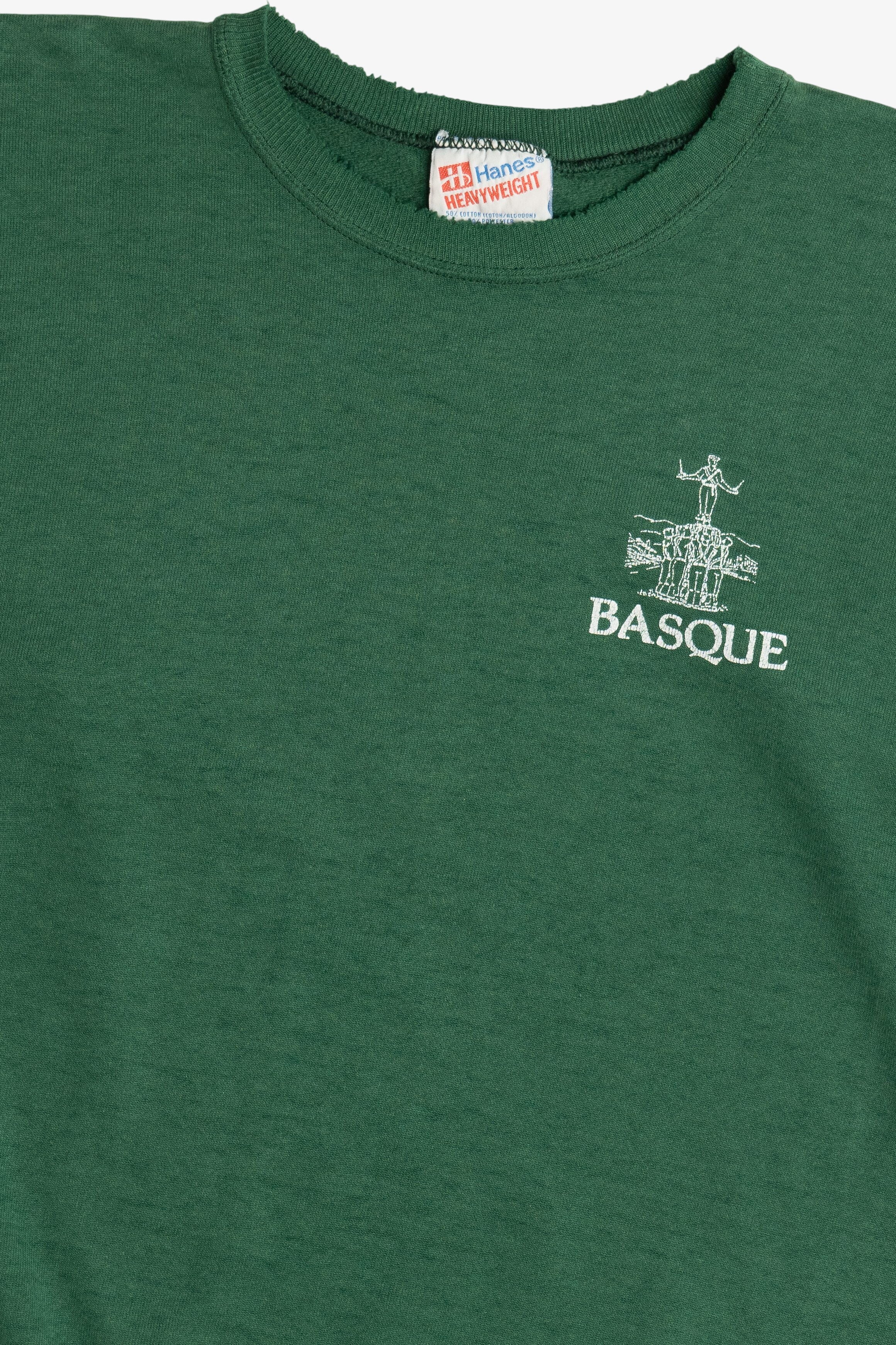 Vintage Distressed "Basque" Souvenir Sweatshirt (1990s)