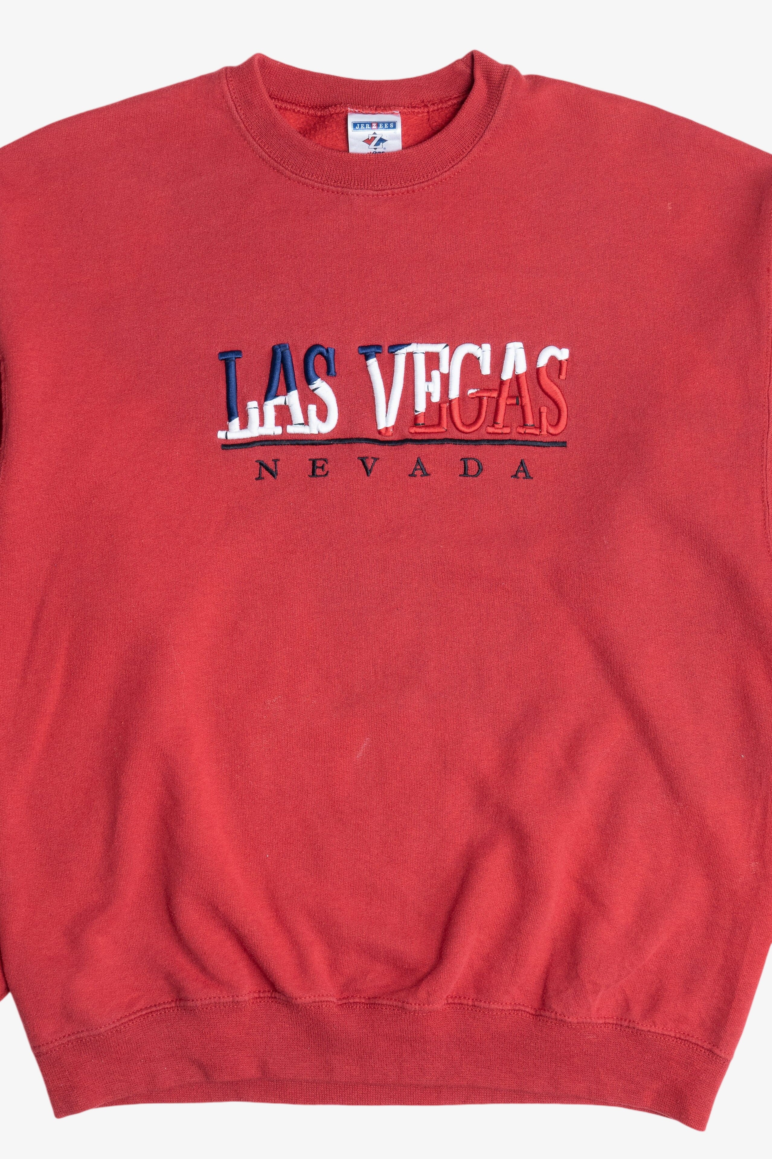 Vintage "Las Vegas Nevada" Red White And Blue Embroidered Sweatshirt (2000s)