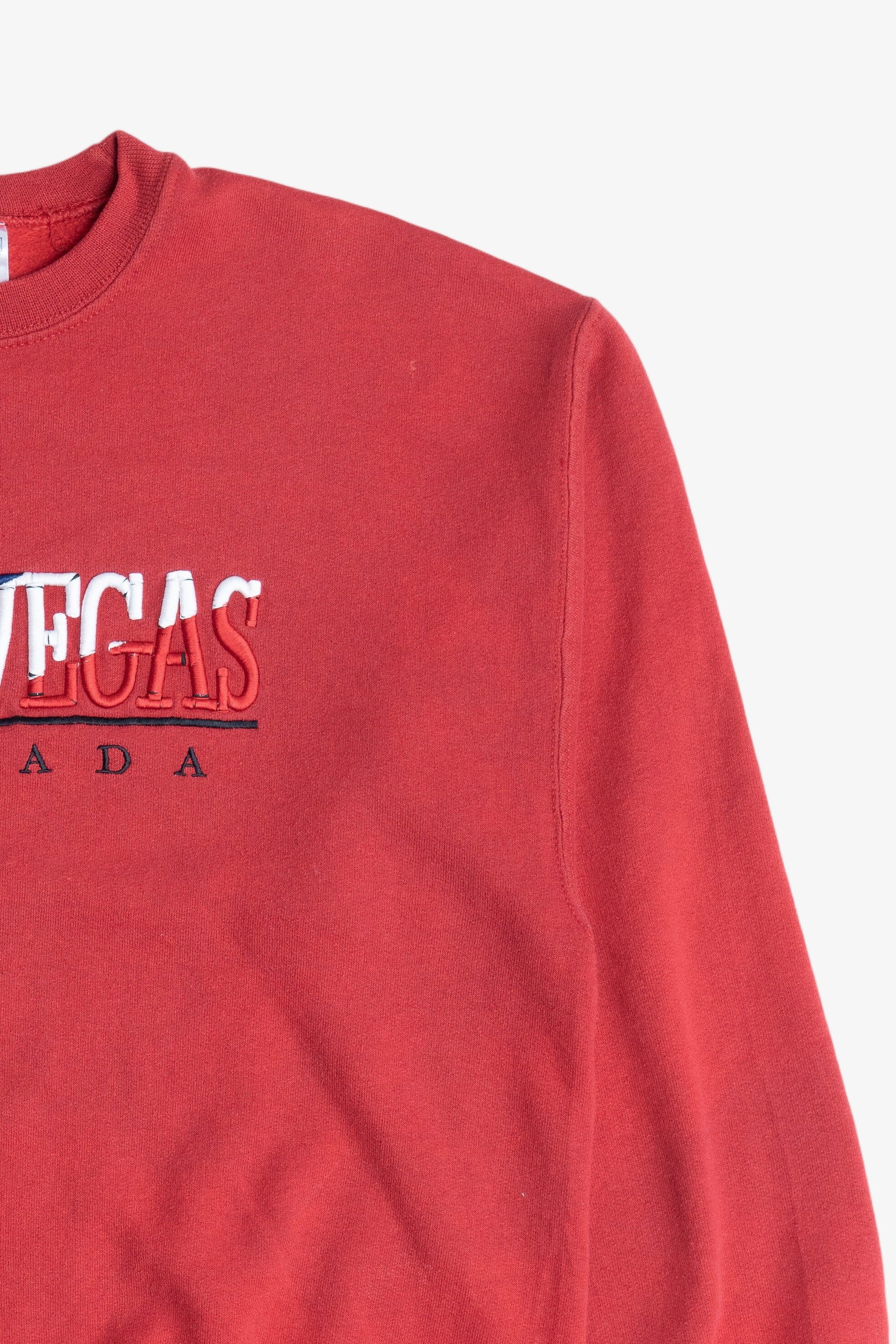 Vintage "Las Vegas Nevada" Red White And Blue Embroidered Sweatshirt (2000s)