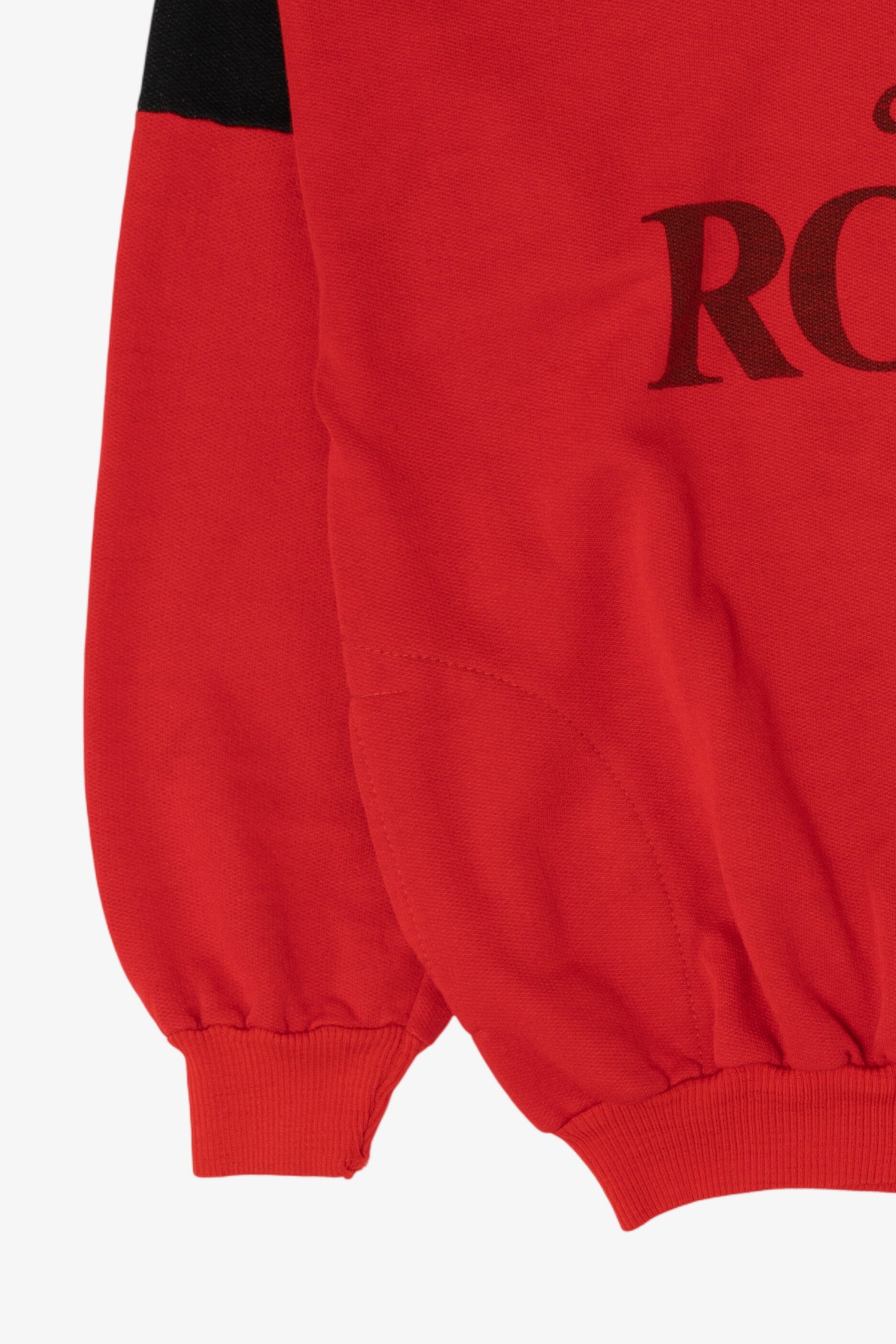 Vintage Red "Ciao Roma" Half Zip Sweatshirt (1990s)