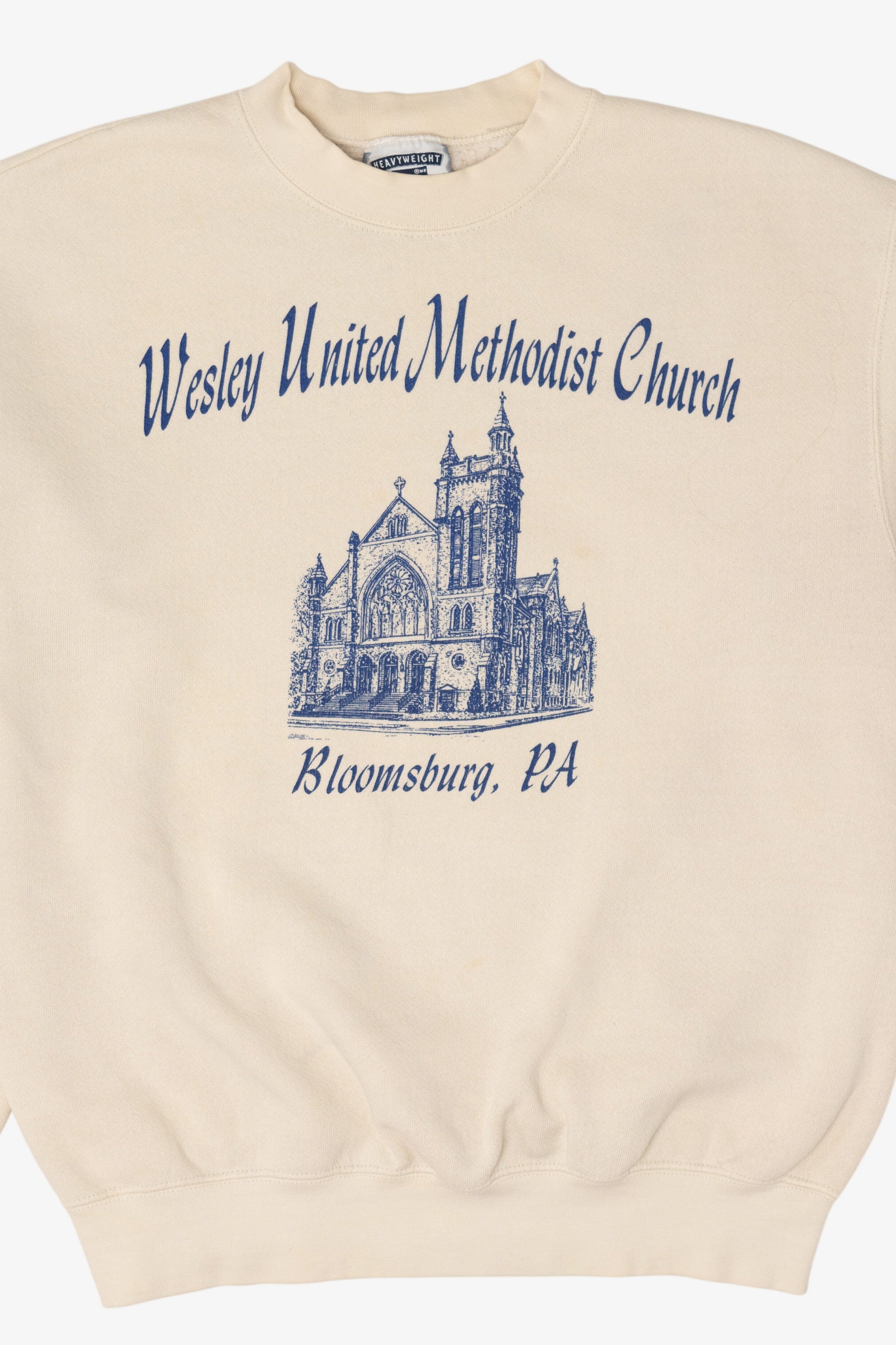 Vintage Ivory Wesley United Methodist Church Bloomsburg, PA Sweatshirt (1990s)