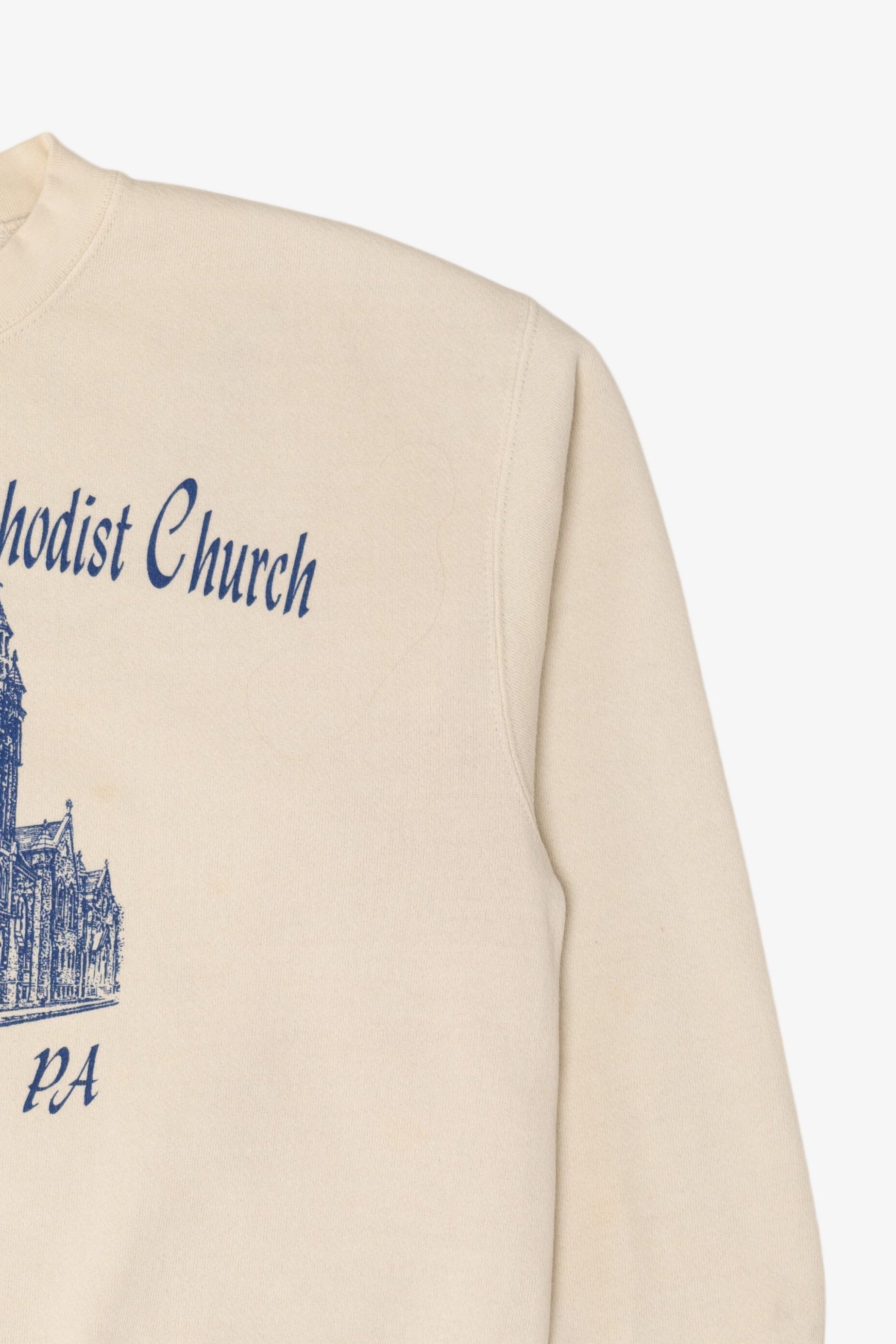 Vintage Ivory Wesley United Methodist Church Bloomsburg, PA Sweatshirt (1990s)