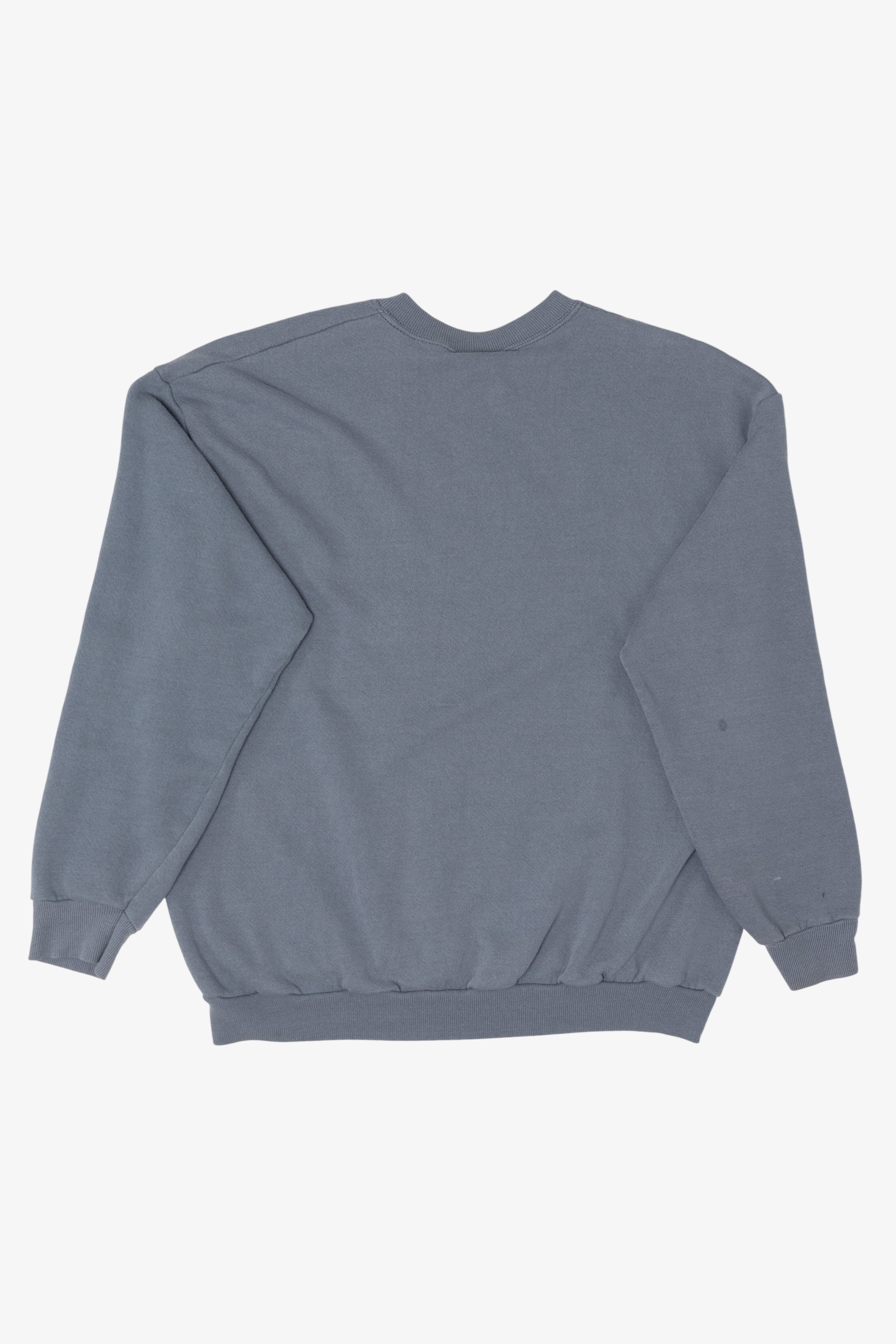 Vintage Blue Embroidered Boston Sweatshirt (1990s)