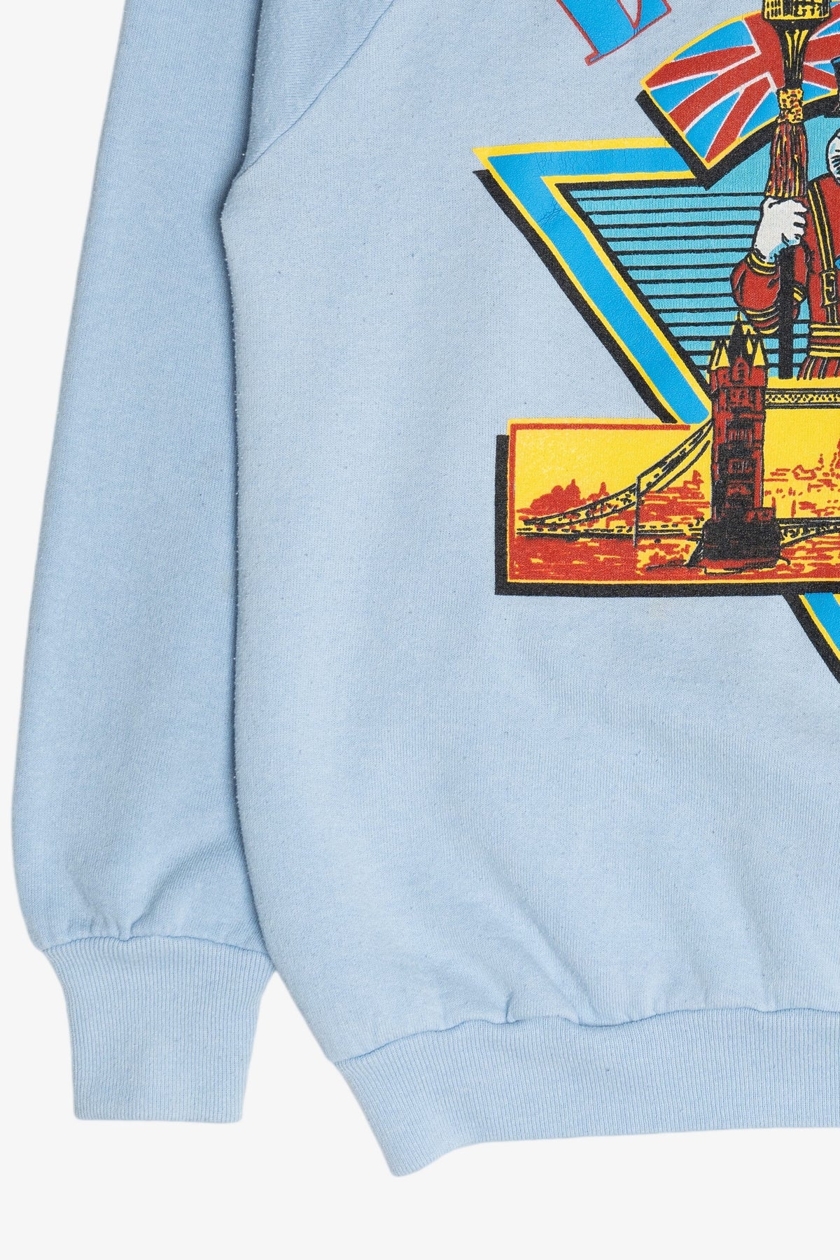 Vintage London "British Isles" Map Raglan Sweatshirt (1990s)