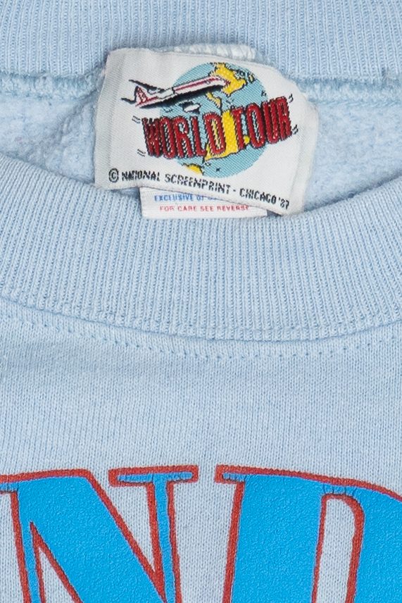 Vintage London "British Isles" Map Raglan Sweatshirt (1990s)