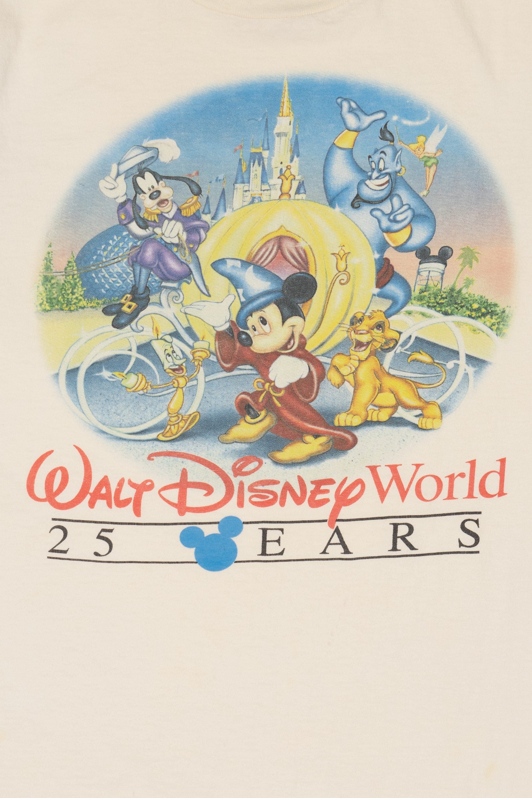 Vintage Walt Disney World 25th Anniversary Mickey T-Shirt (1990s)